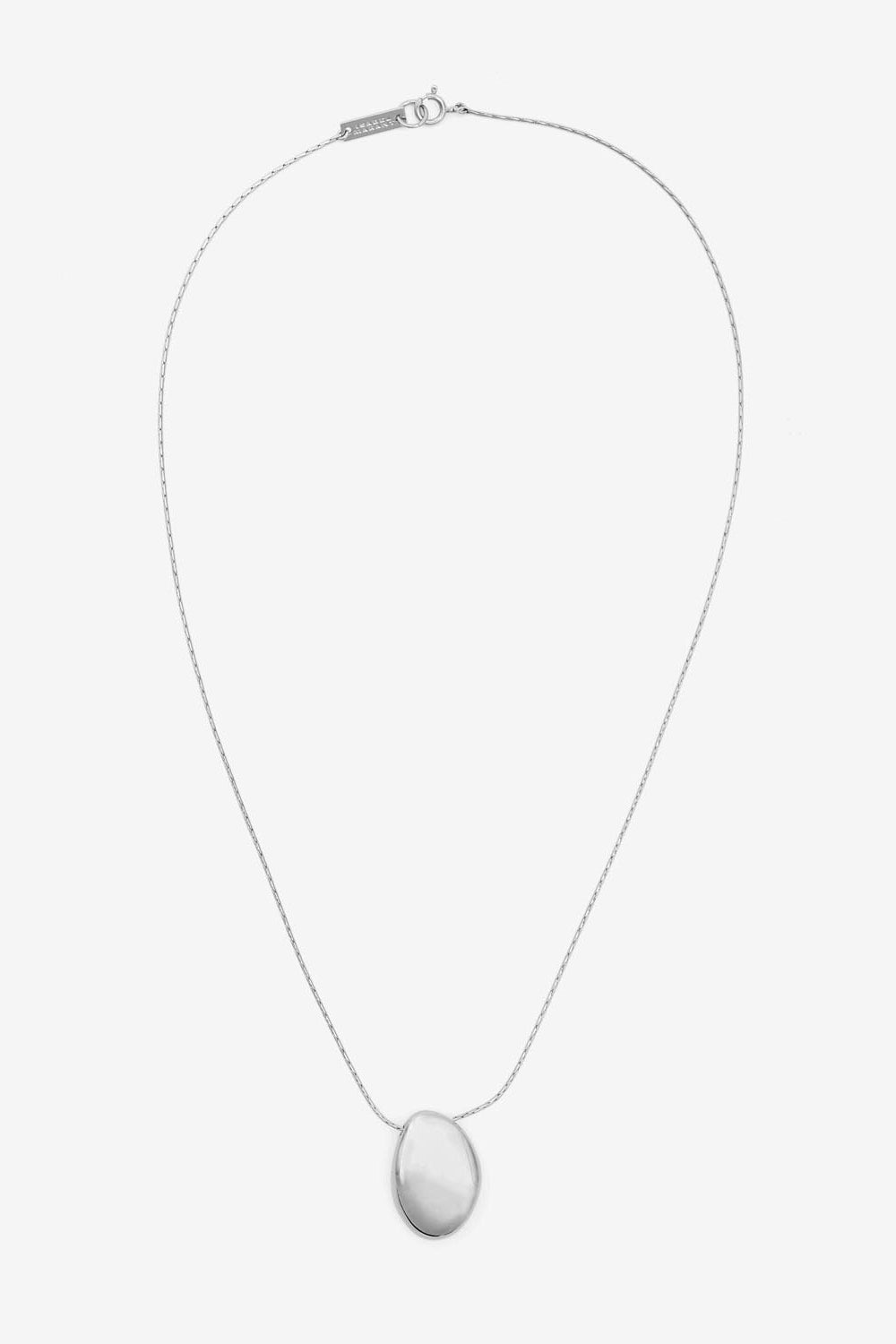 Shiny day pendant necklace in silver-finish brass - Silver - Woman - 1