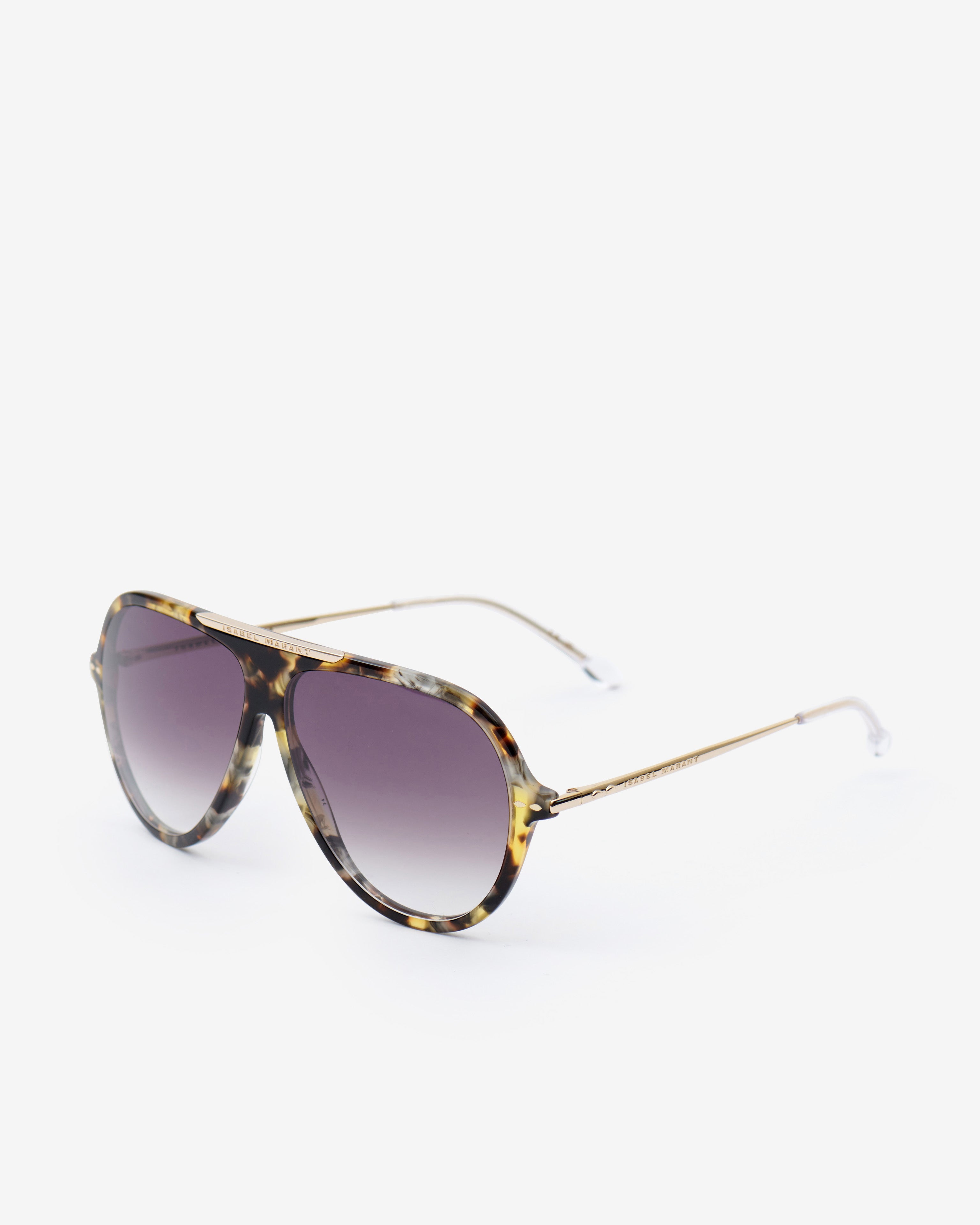 Hera sunglasses Woman Havana gold-green 1