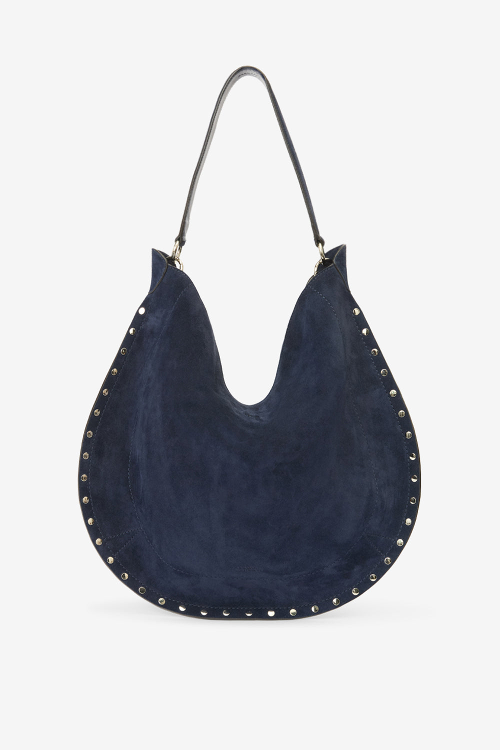 Sac à main oskan hobo soft zip en cuir de veau velours - Foncé nuit - Woman