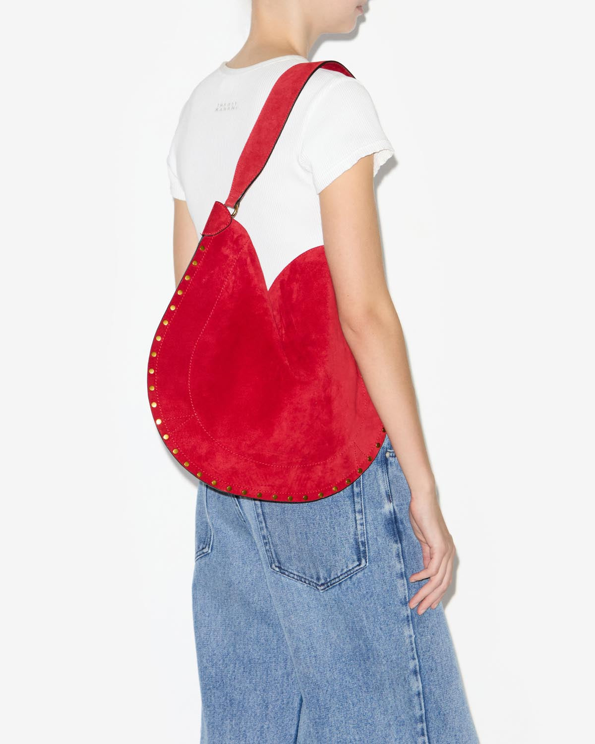 Tasche oskan hobo soft Woman Scarlet red 4