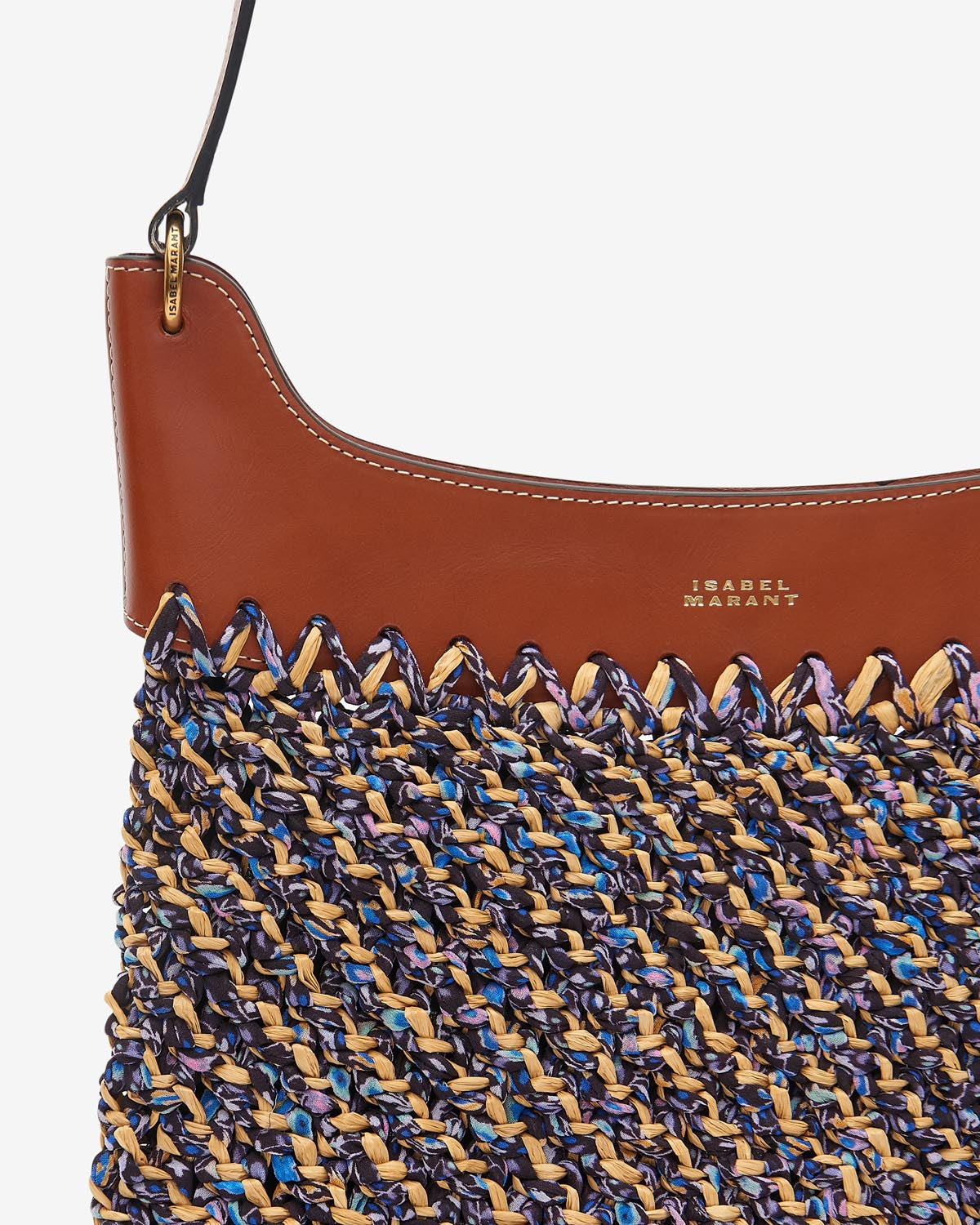 Bolso tejido a mano amalfi Woman Púrpura 6