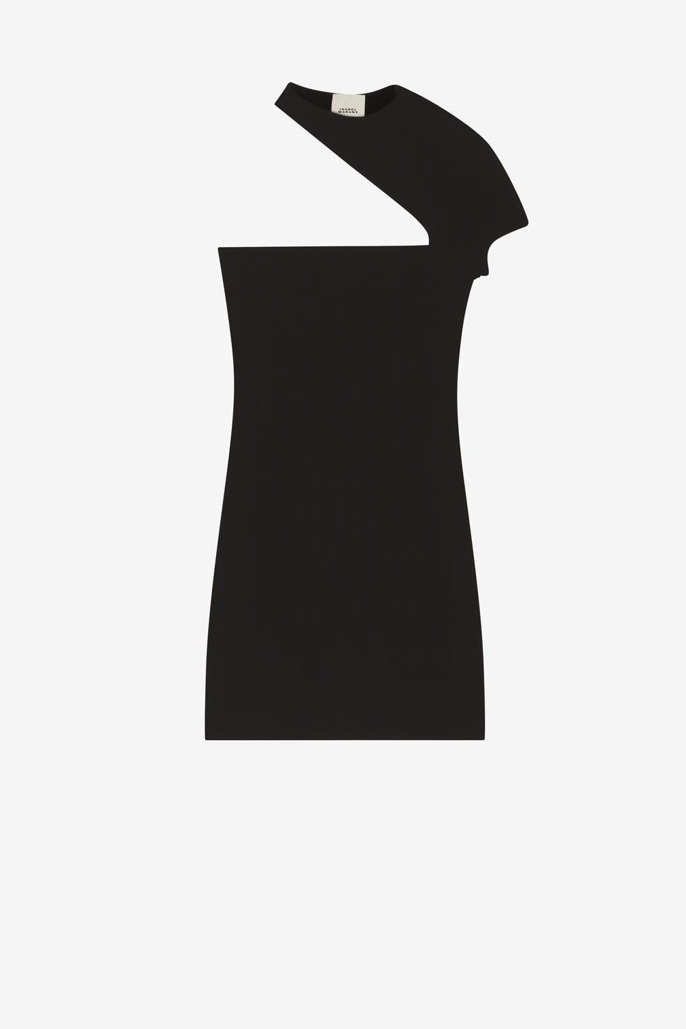 Orka 저지 소재의 미니 드레스 - 검은색 - Woman - 1