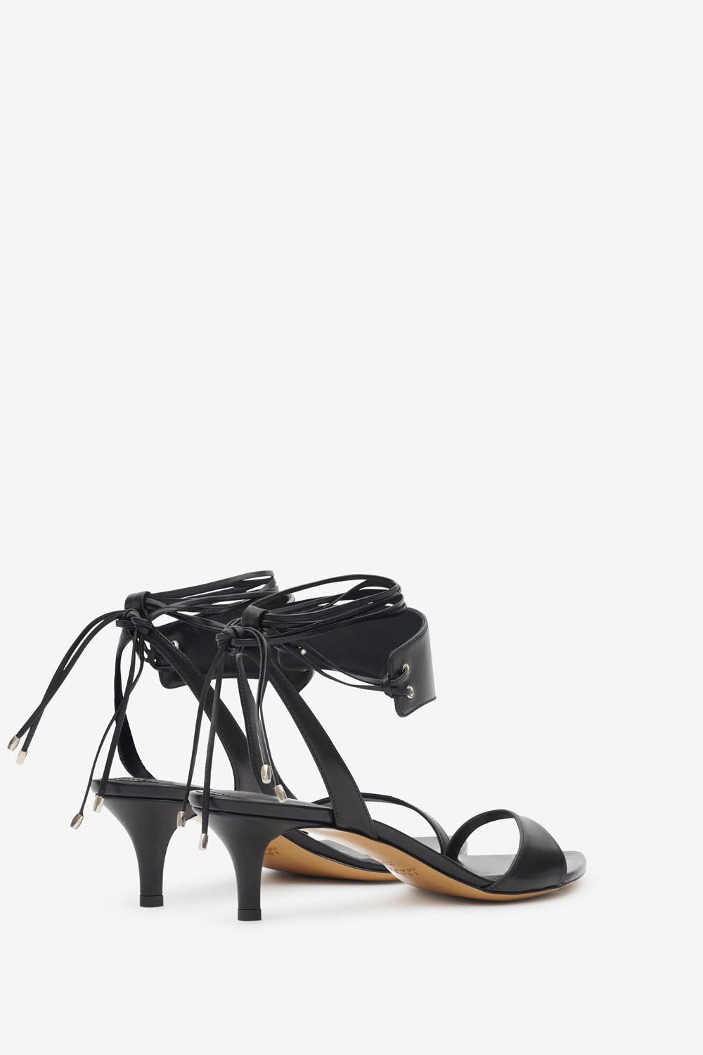 Arson レザー ミッドヒール サンダル - 黒 - Woman - 2