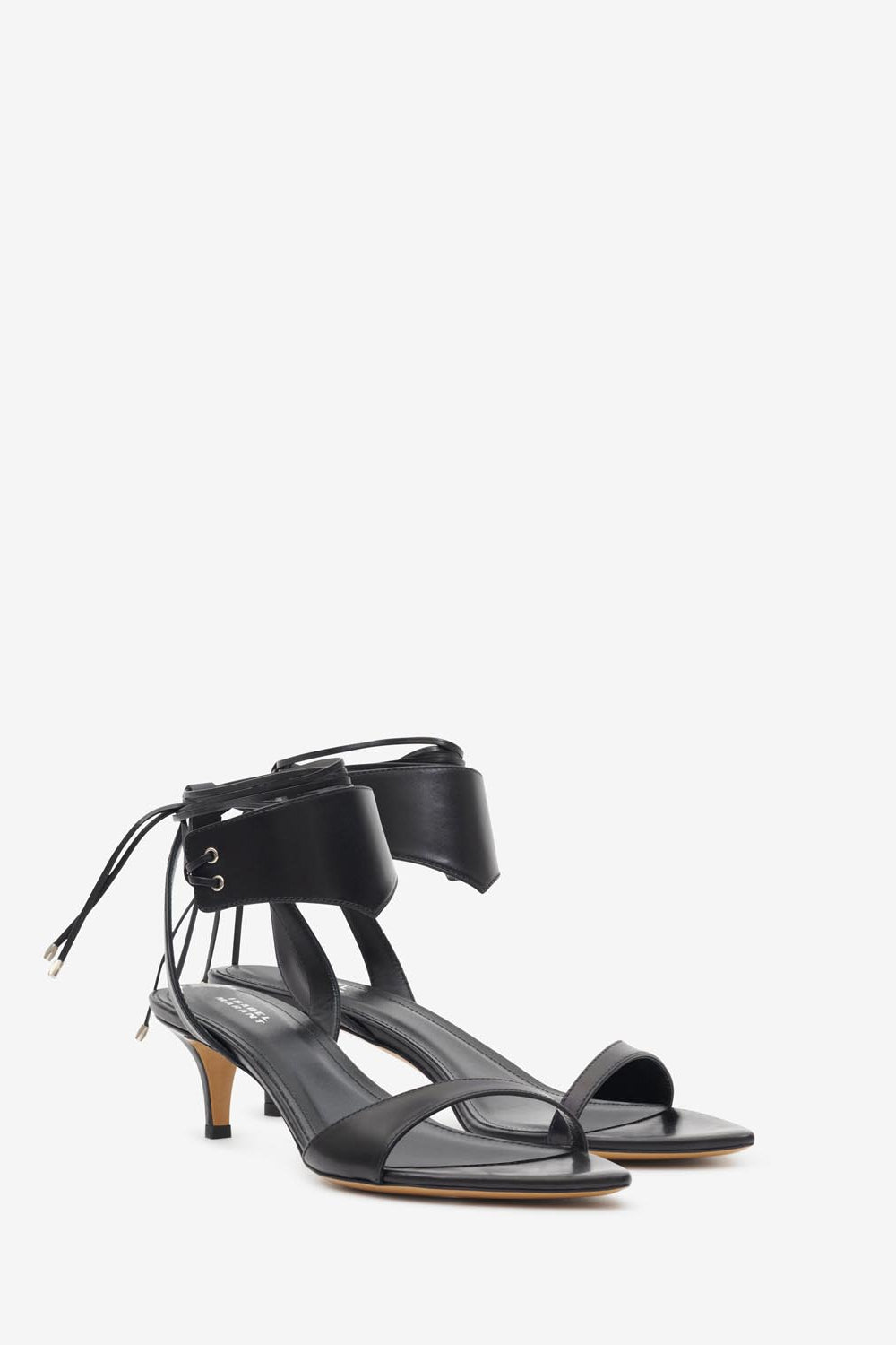Arson レザー ミッドヒール サンダル - 黒 - Woman - 3