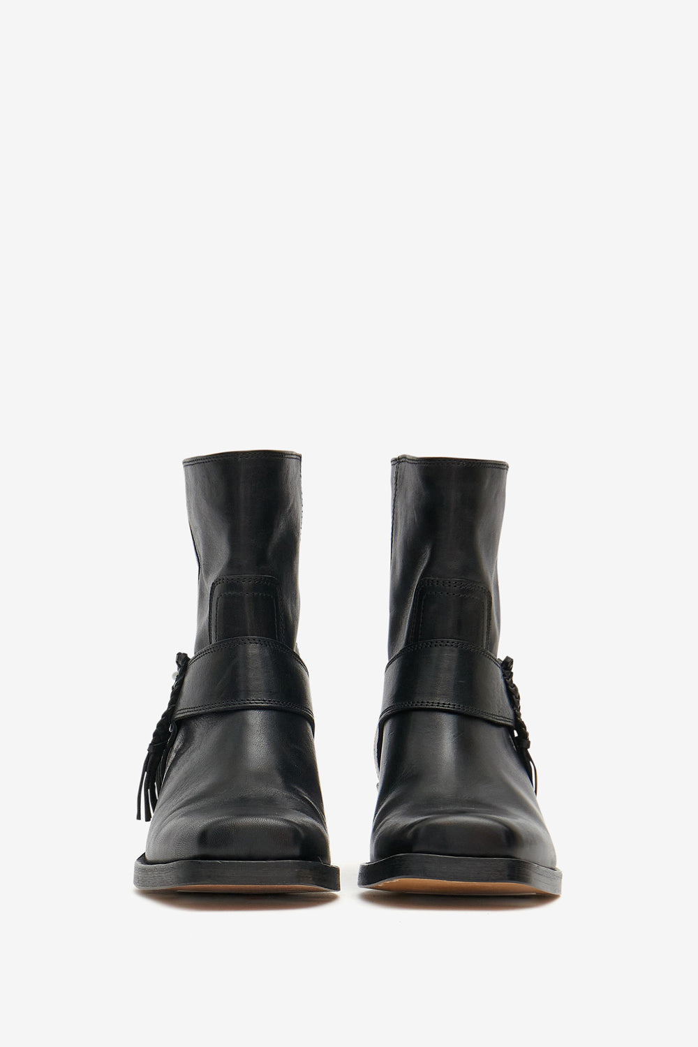 Akson gaucho スクエアトゥ レザーブーツ - 黒 - Woman - 4