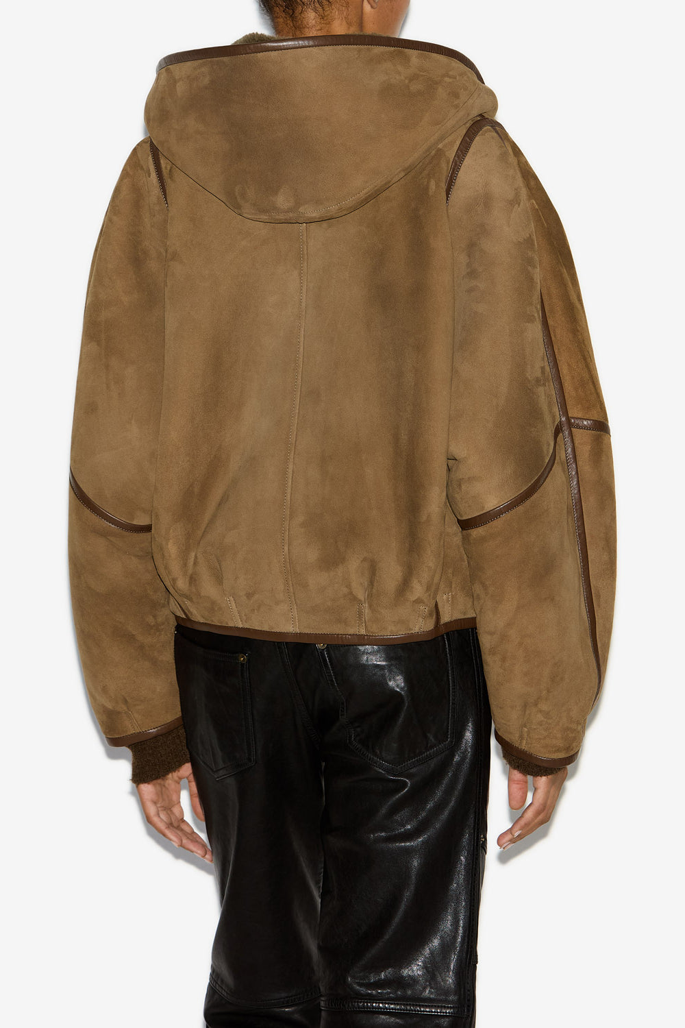 Amiel ターンドスキン製 ショート丈コート - ブロンズ - Woman - 4