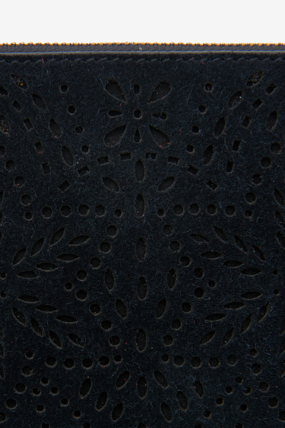 Pochette flat pouch in pelle con frange - Nero - Woman - 3