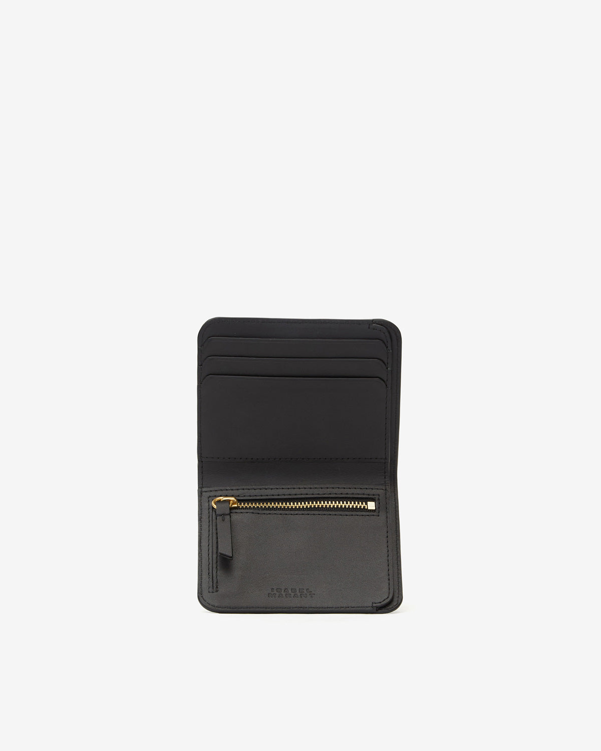 Portefeuille wallet leather Woman Noir 4