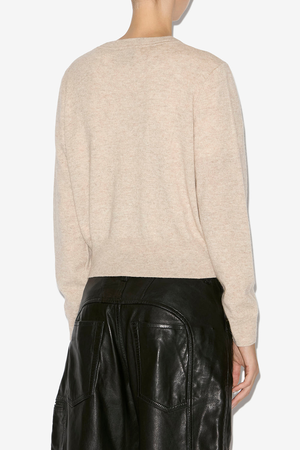 Cardigan idesia en laine mérinos et cachemire - Beige clair - Woman - 5