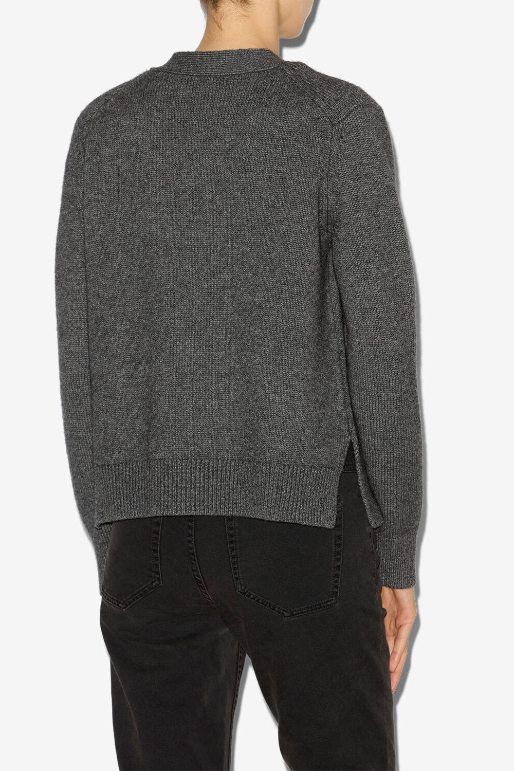 Brat wool and cashmere cardigan - Anthracite - Woman - 5