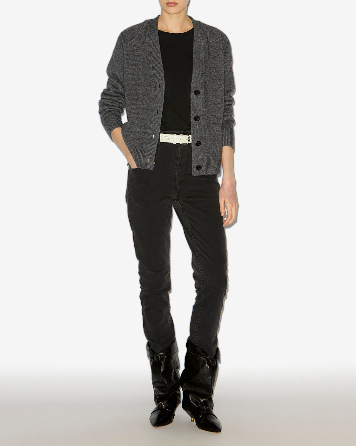 Cárdigan brat Woman Anthracite 4