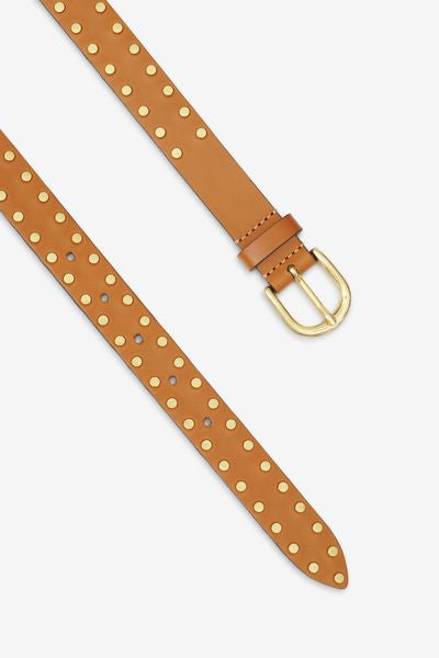 Zap leather buckle belt - Naturale - Woman - 4