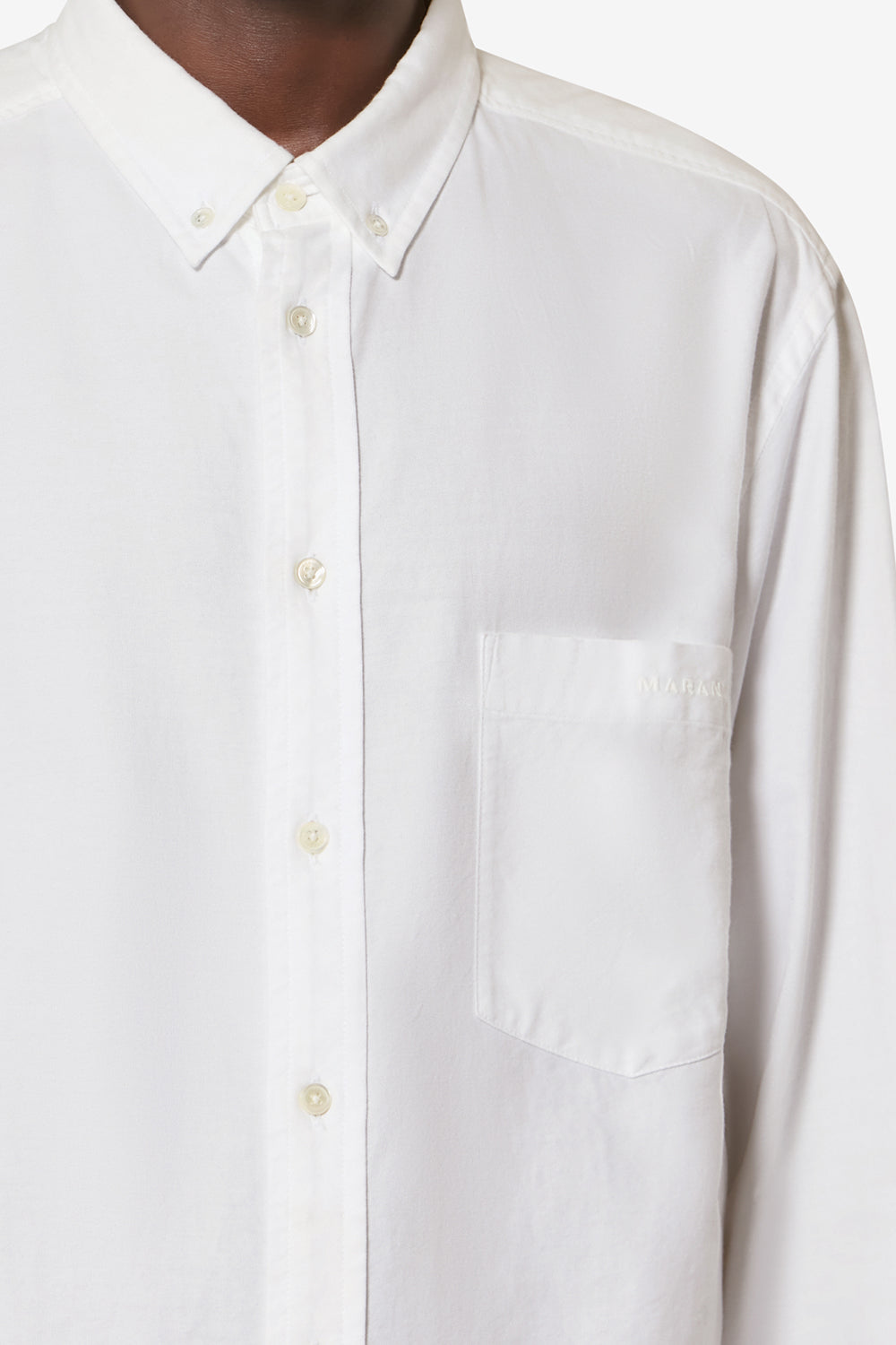 Jasolo cotton oxford shirt - White - Man - 3
