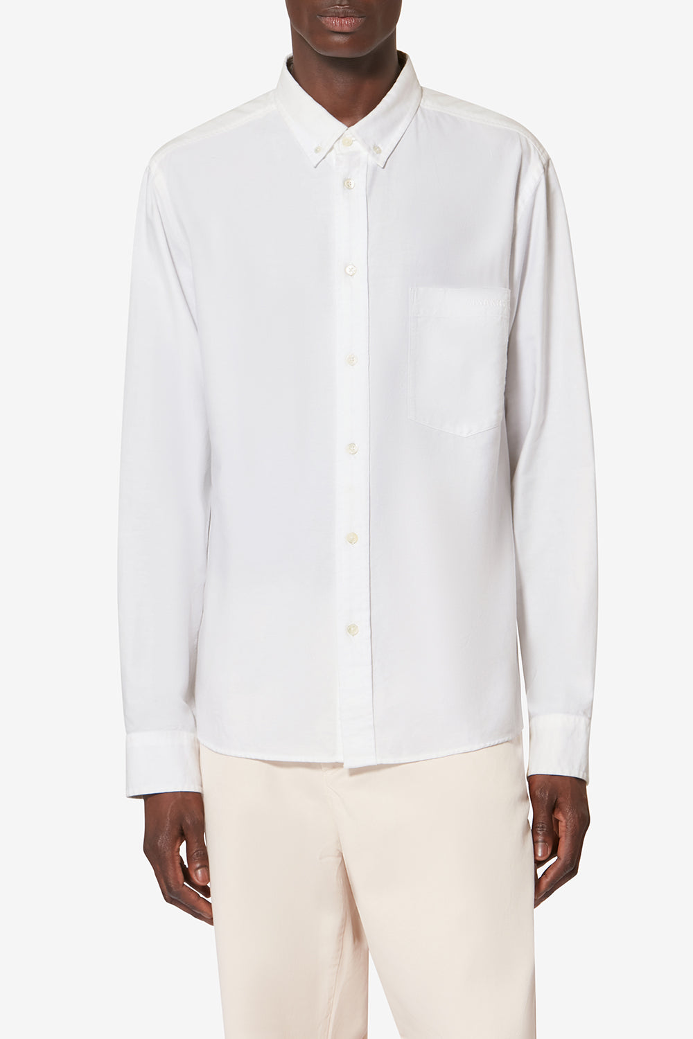 Jasolo cotton oxford shirt - White - Man - 4