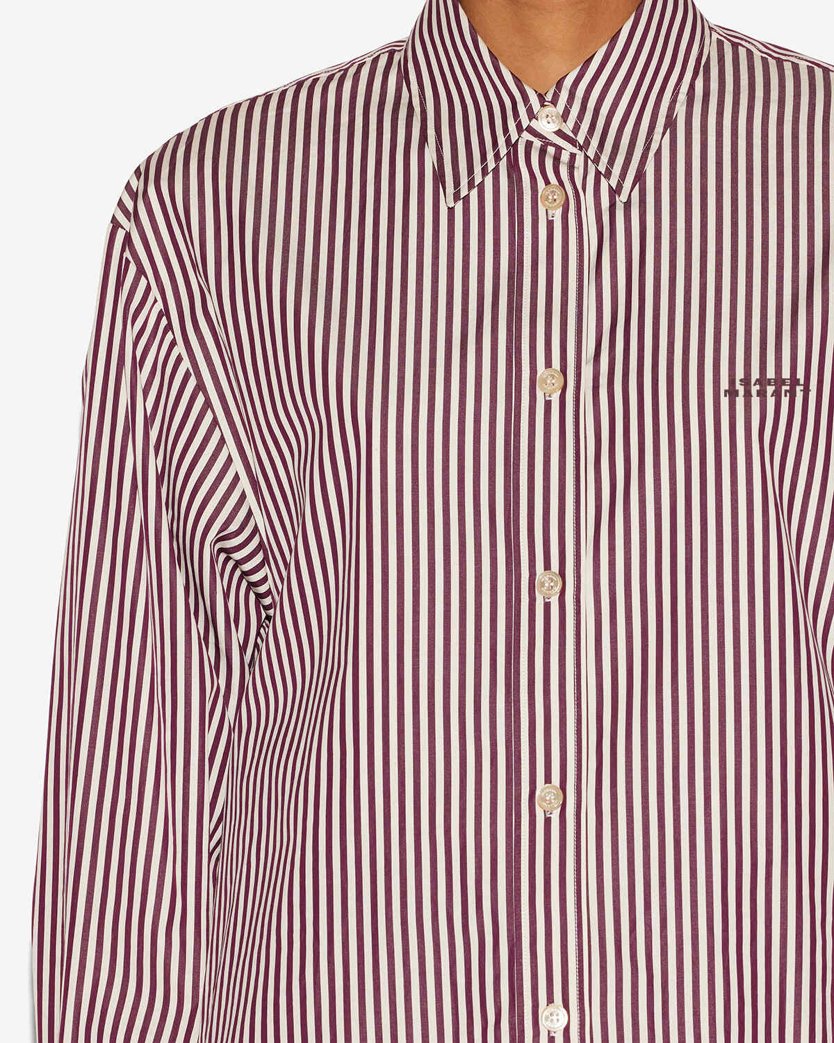 Camisa fabriza Woman Ecru-burgundy 2