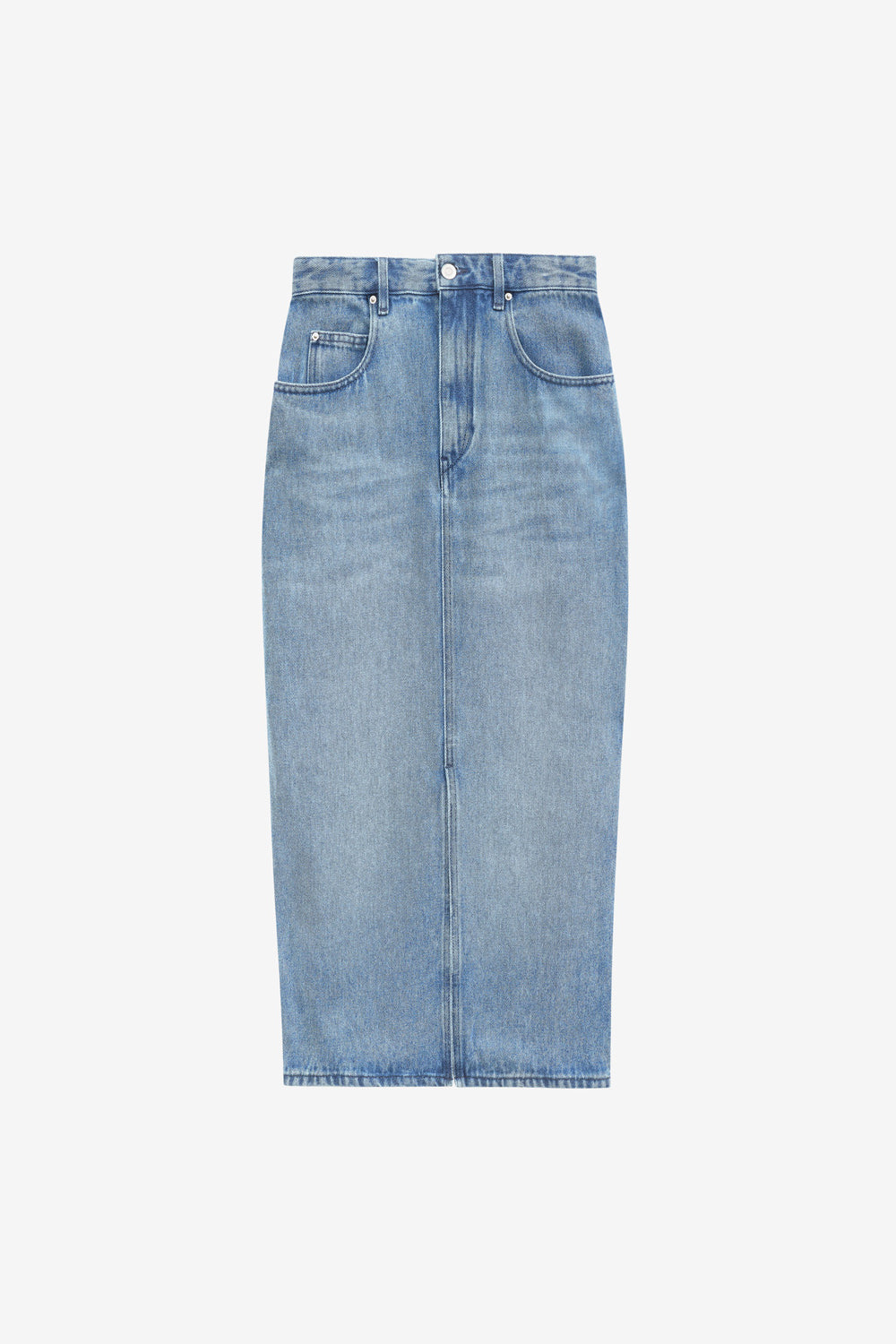 Jupe midi en denim fin tilauria - Bleu clair - Woman - 1