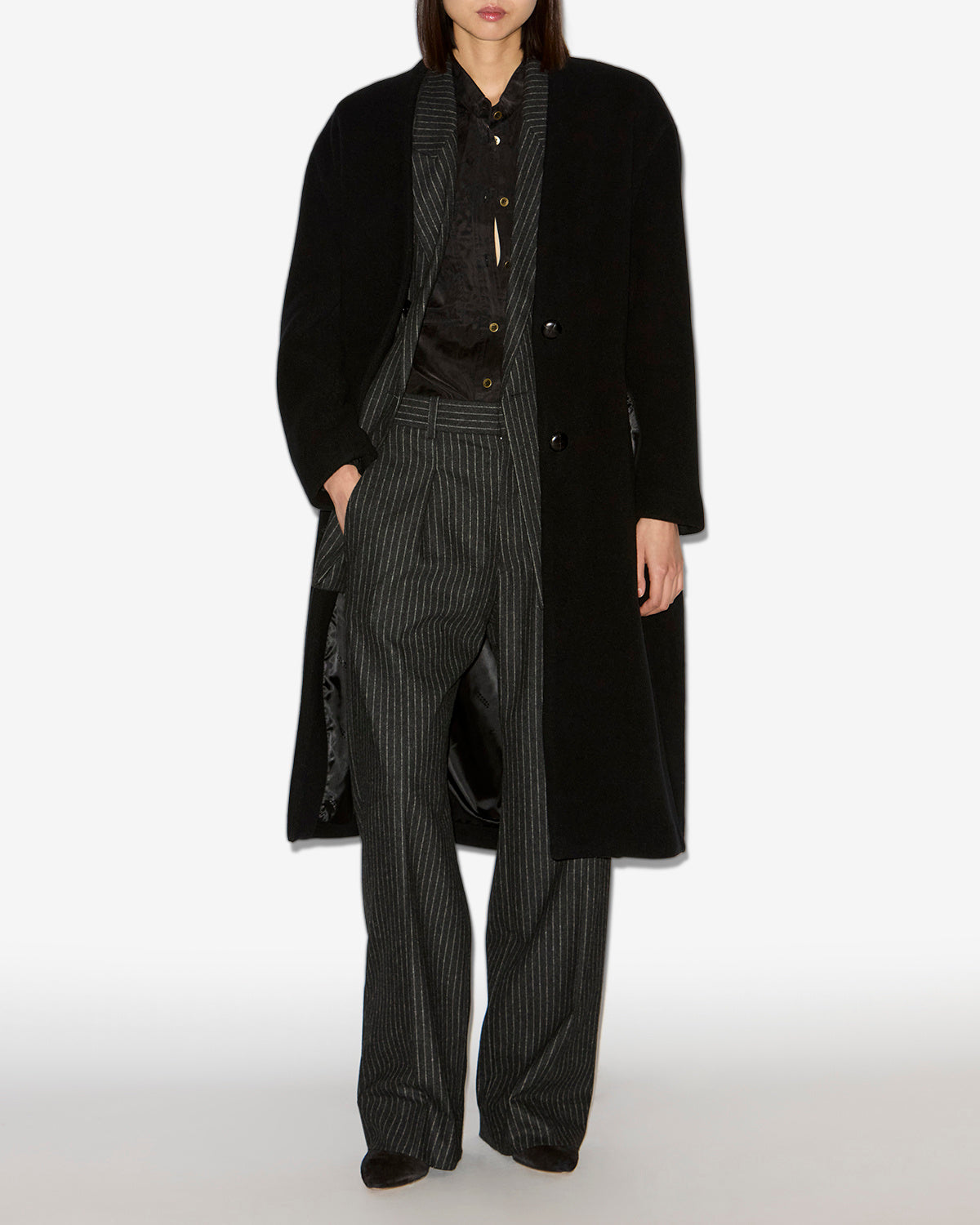 Mantel florane Woman Schwarz 4