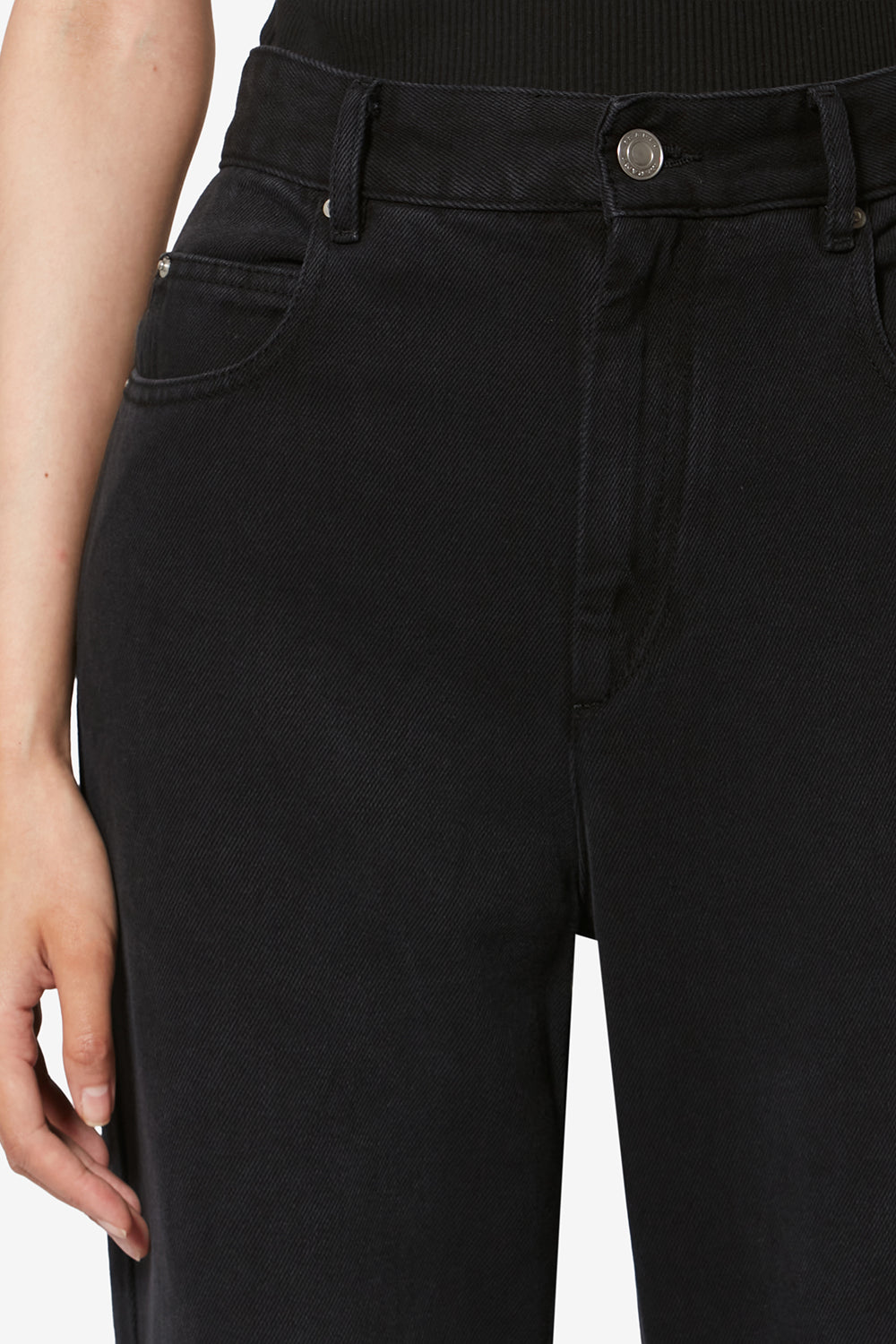 Bootcut-jeans aus denim belvira - Schwarz gewaschen - Woman - 3