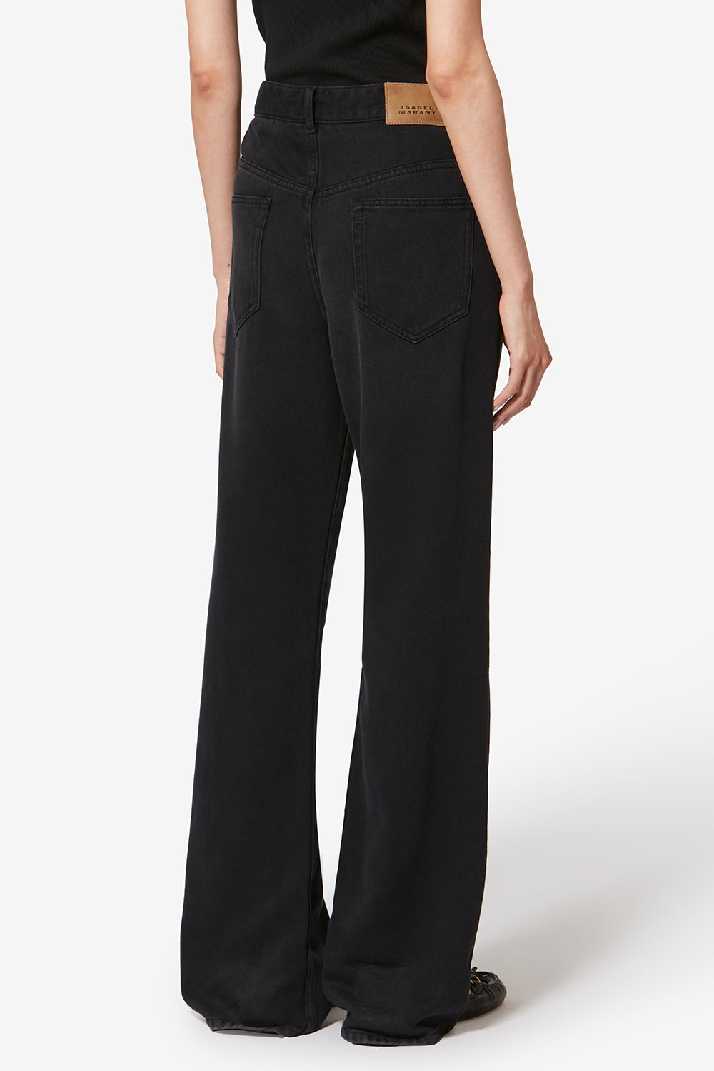 Bootcut-jeans aus denim belvira - Schwarz gewaschen - Woman - 5