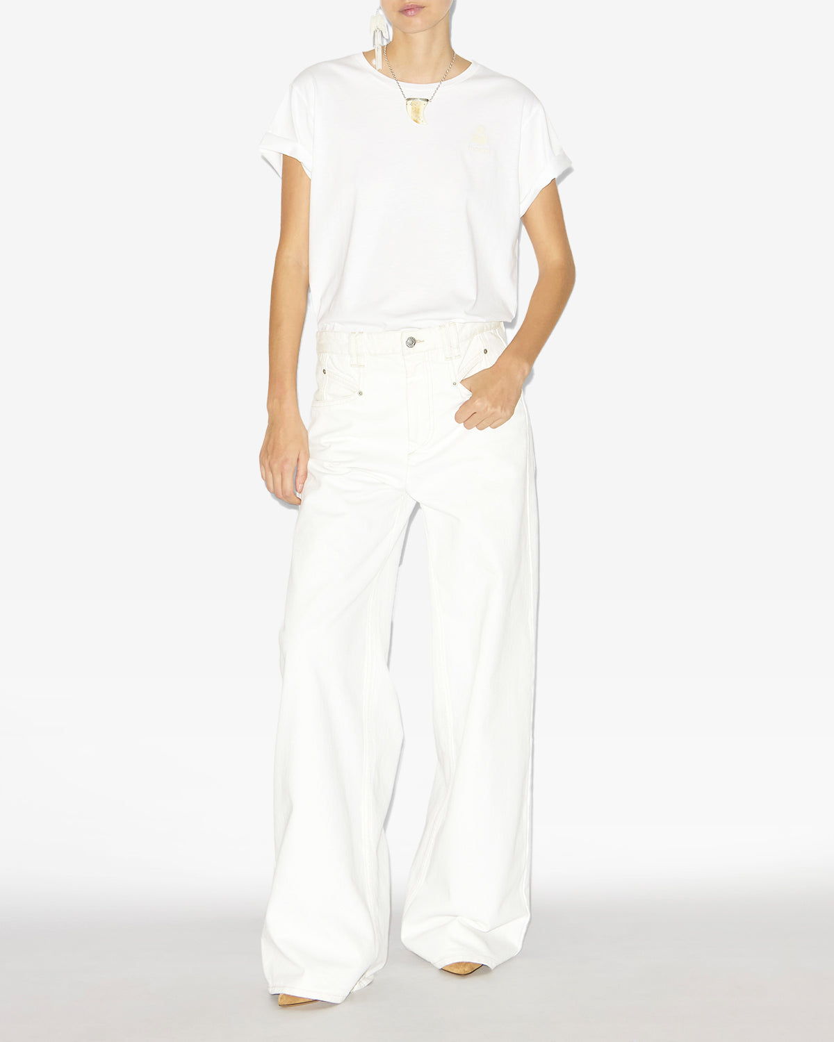 Pantaloni lemony Woman Bianco 4