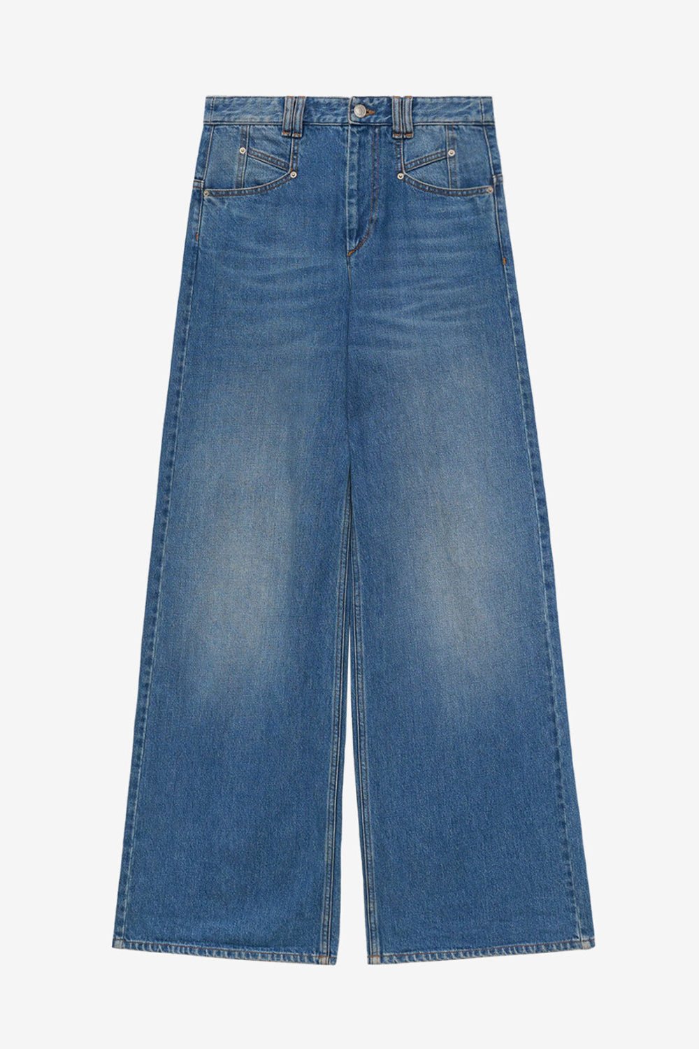 Jean ample lemony taille haute en denim - Bleu - Woman - 1