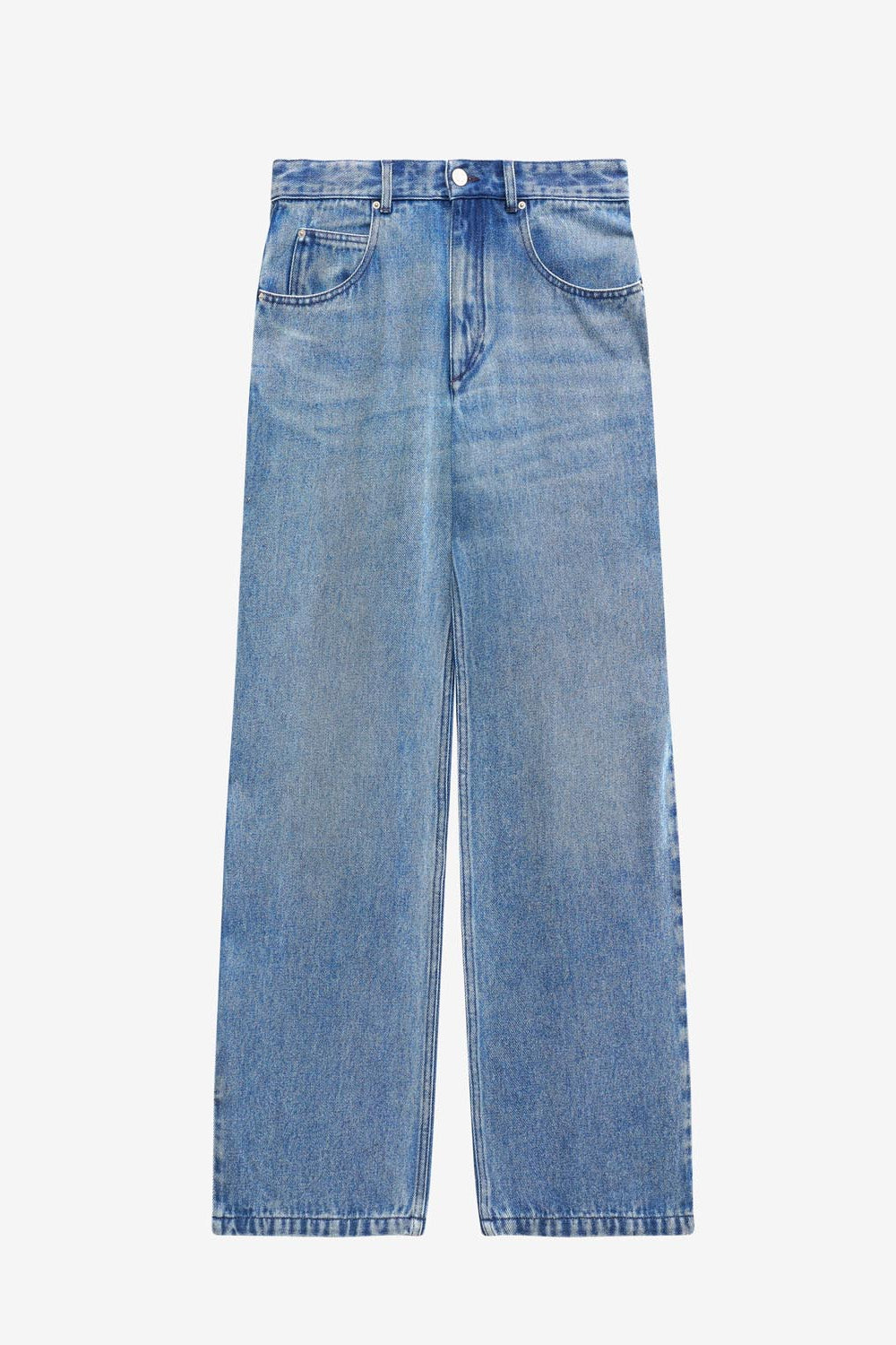 Jean ample bymara en denim fluide  - Bleu clair - Woman - 1