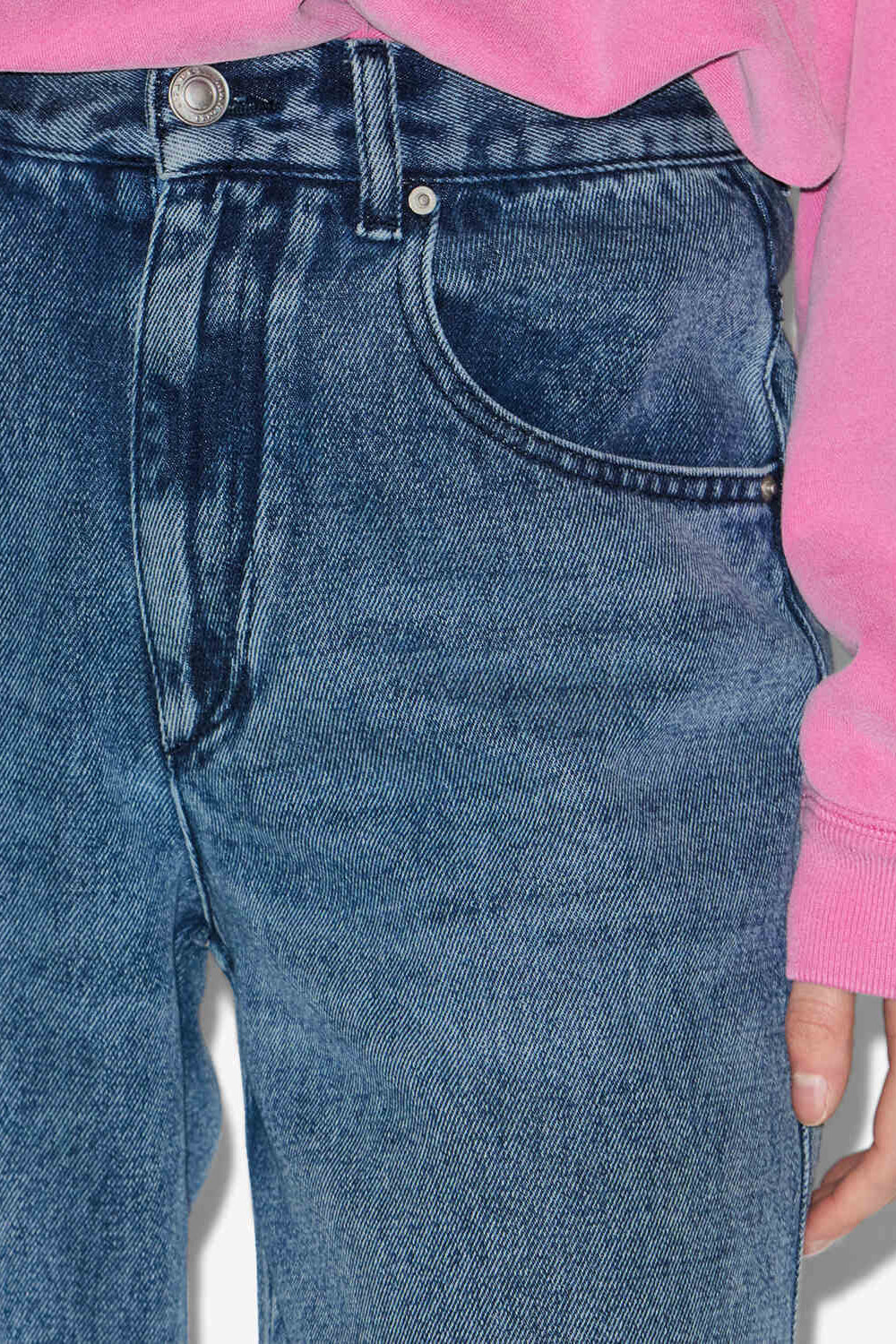 Jean fluide jenny en denim  - Bleu clair - Woman - 3