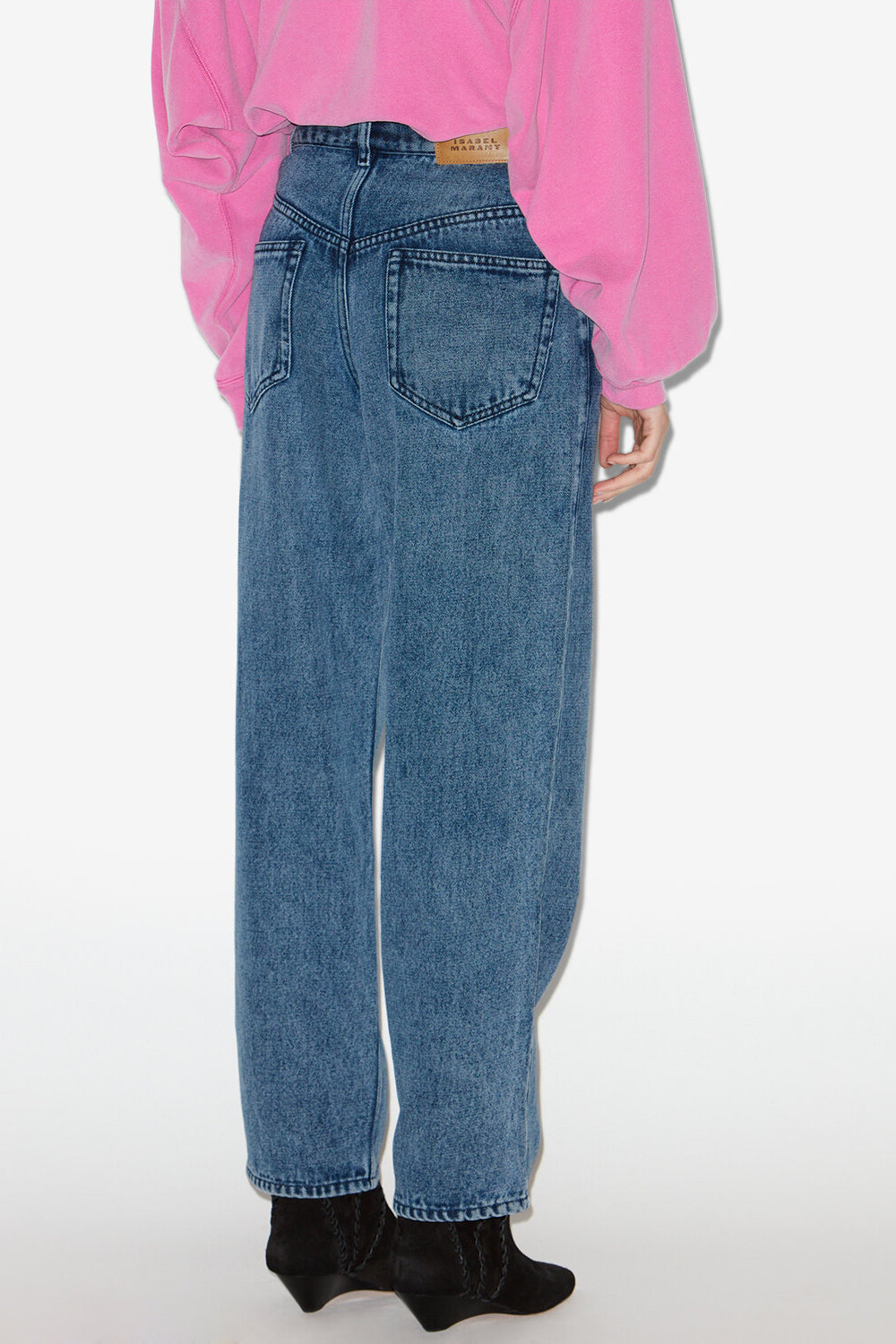 Jean fluide jenny en denim  - Bleu clair - Woman - 5