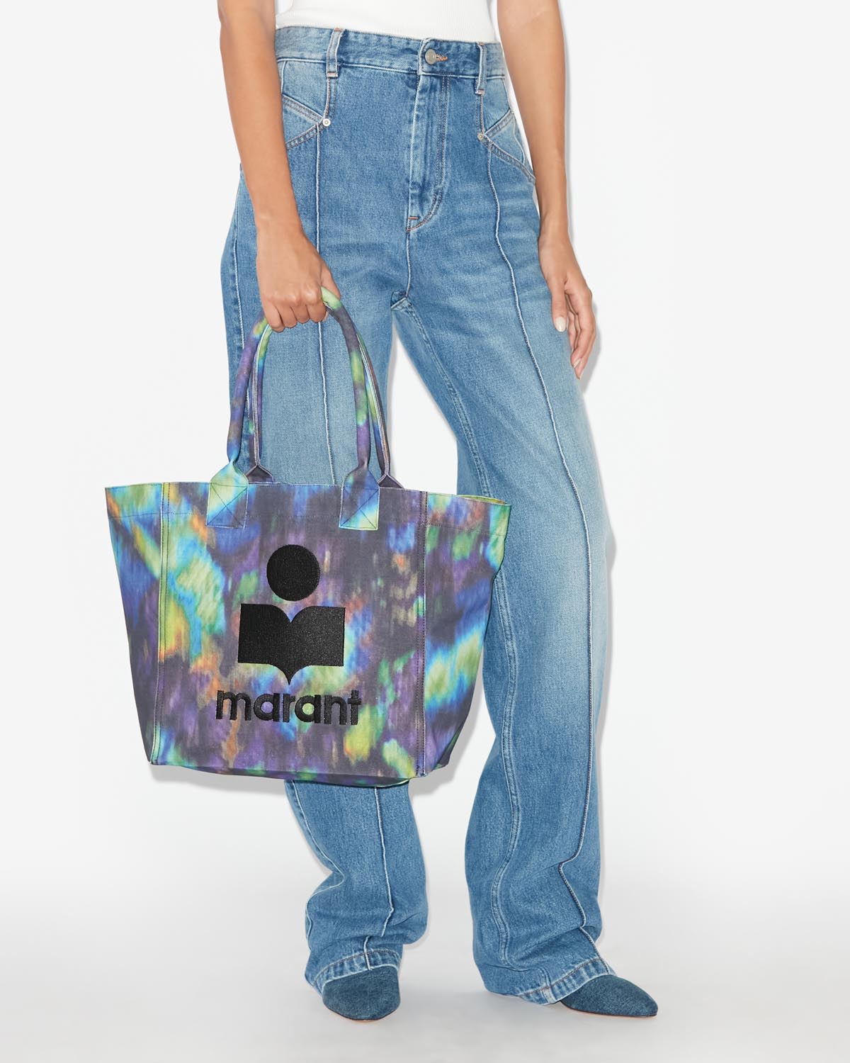 Cabas yenky small Woman Bleu-vert 3