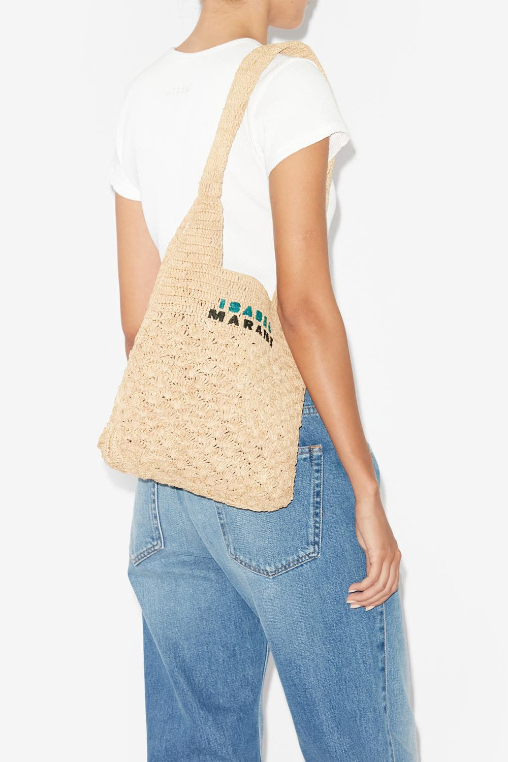 Praia small bag in raffia - Natural - Woman - 2