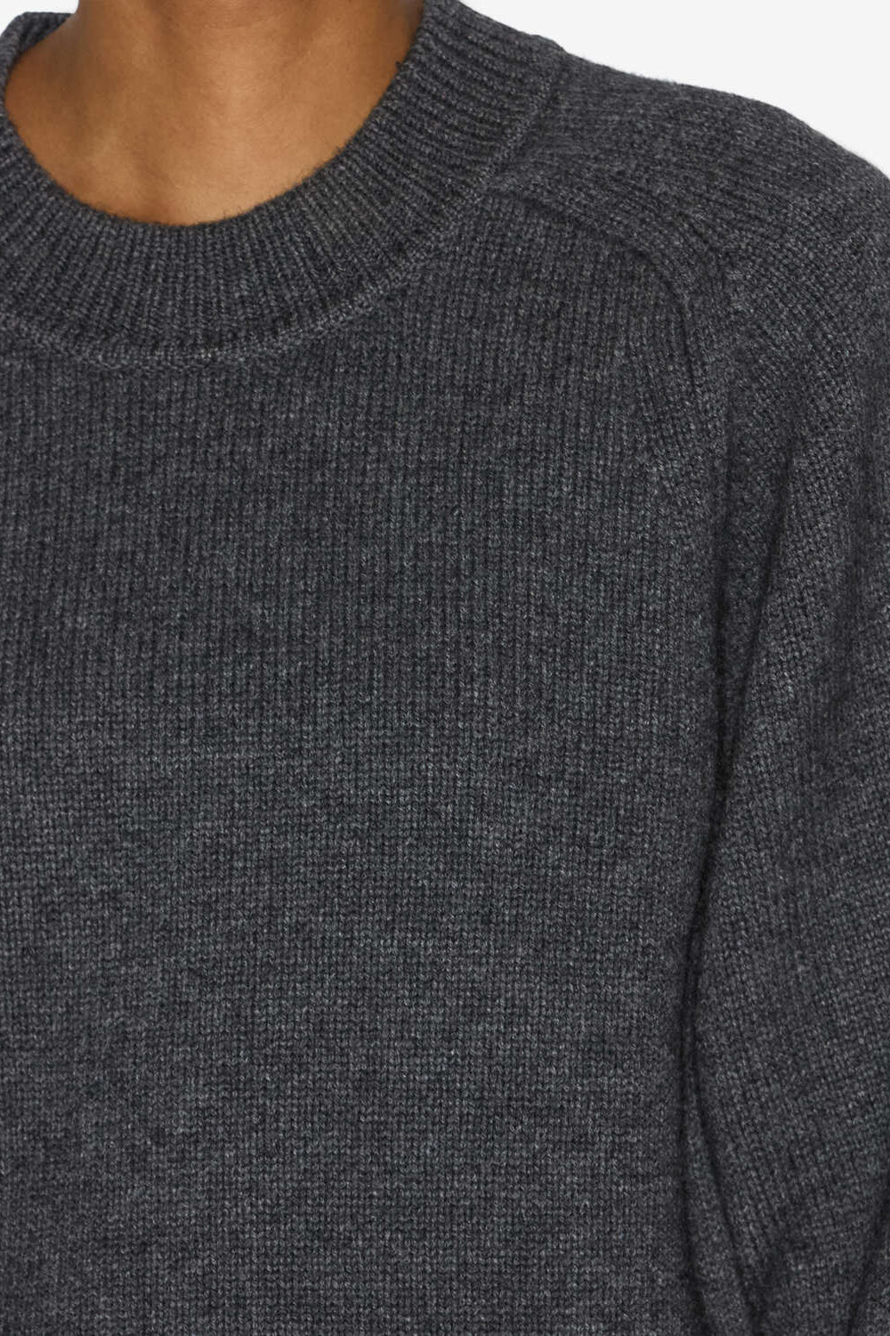 Leandra merinos wool and cashmere sweater - Anthracite - Woman - 3
