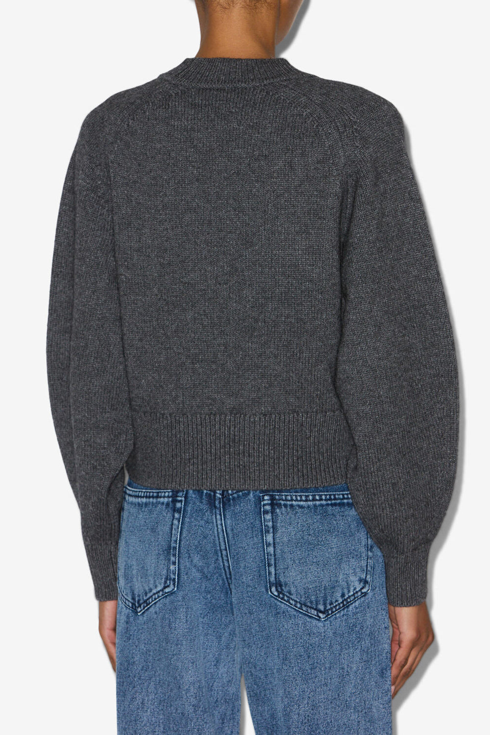 Leandra merinos wool and cashmere sweater - Anthracite - Woman - 5