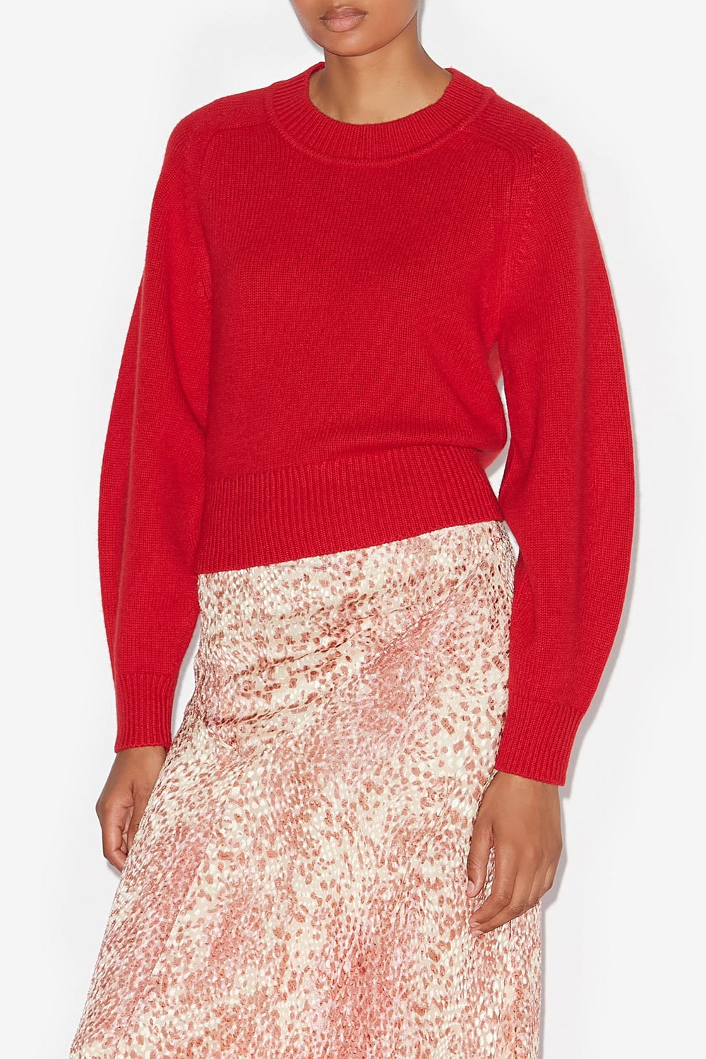 Maglione leandra in lana merino e cachemire - Poppy red - Woman - 4