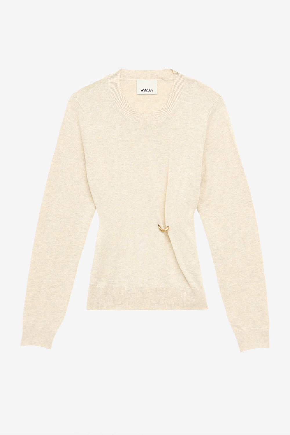 Cosima draped knit sweater - Ecru - Woman - 1