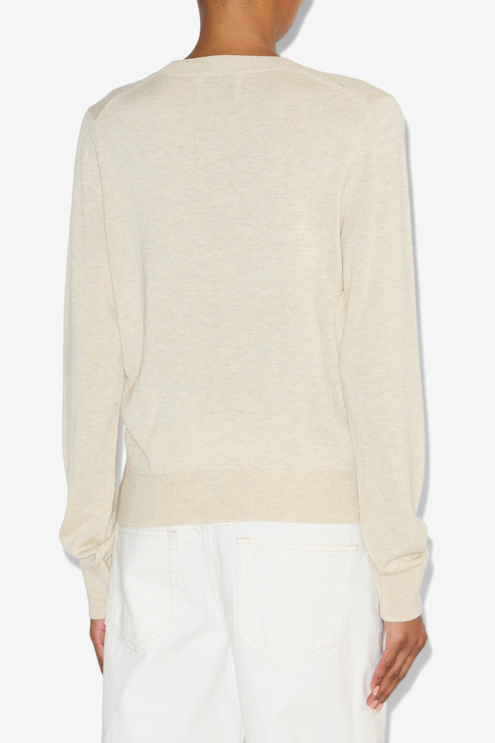 Cosima draped knit sweater - Ecru - Woman - 5