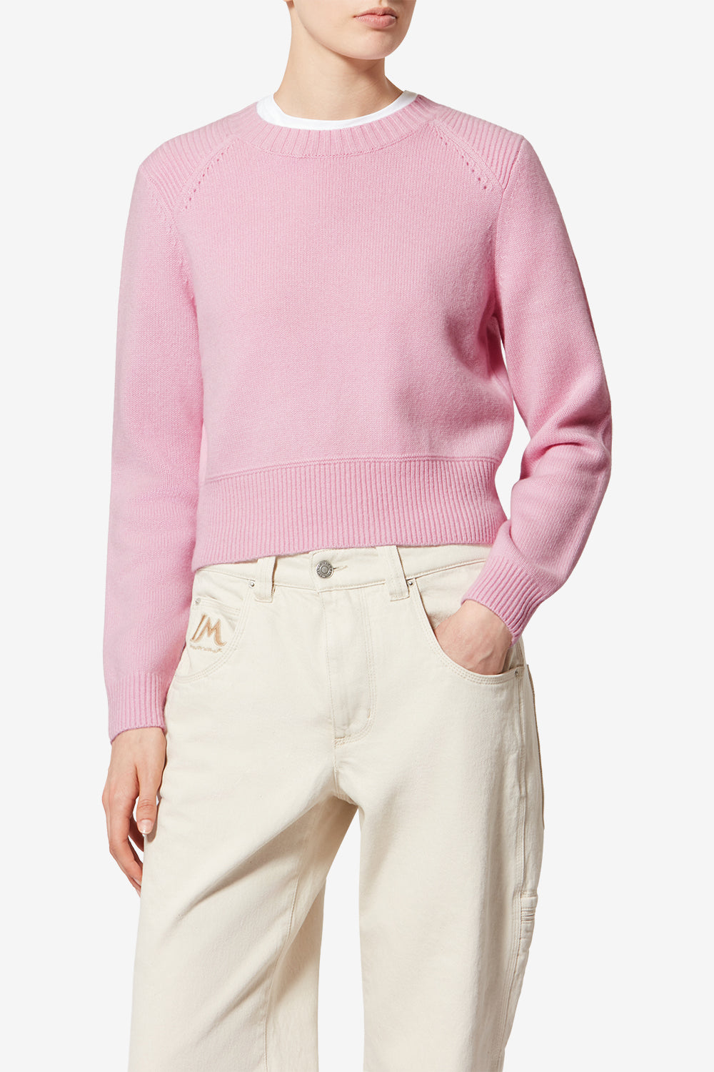 Pull cornelia en laine - Rose - Woman - 4