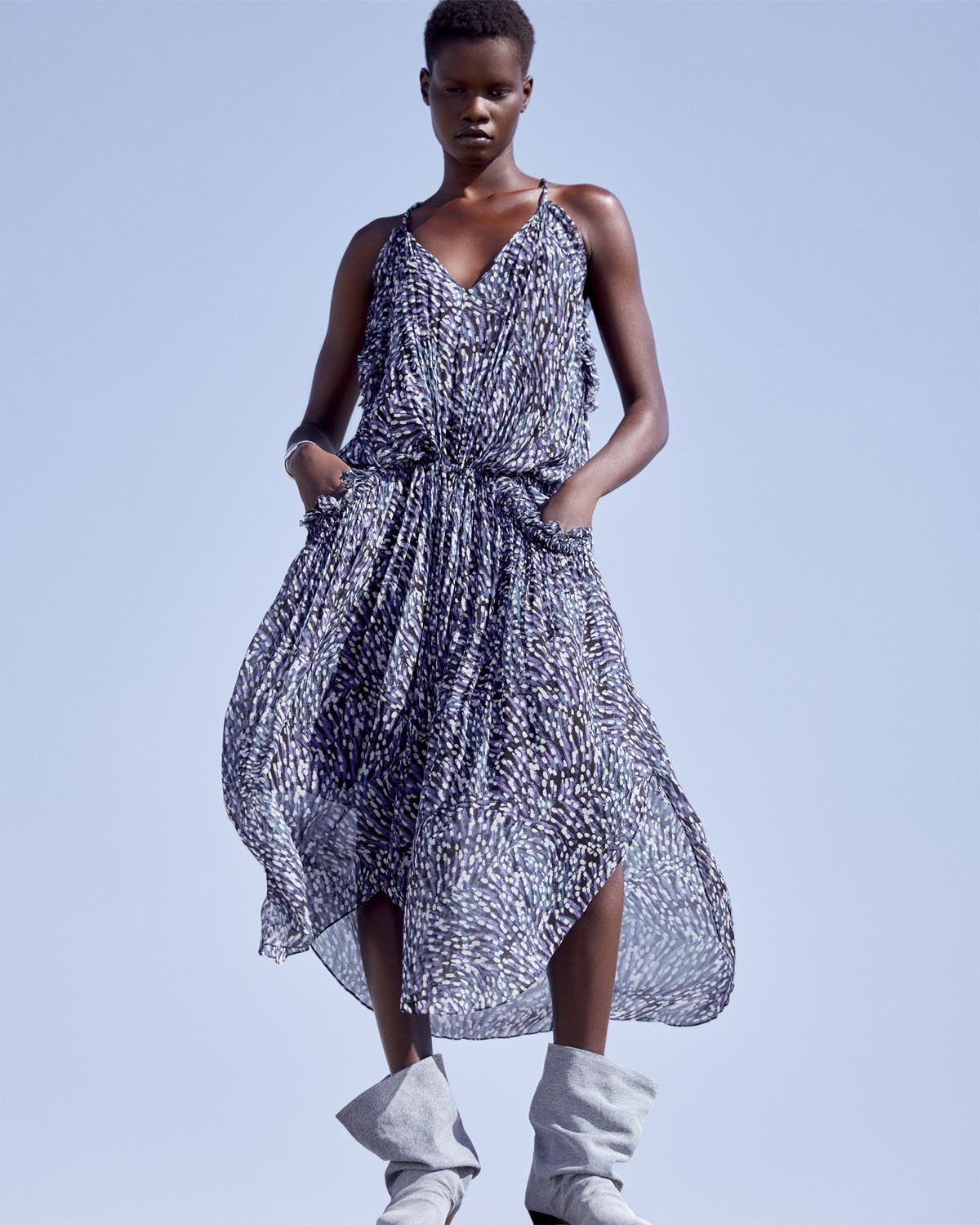 Fadelo Dress Woman midnight | ISABEL MARANT Official online store