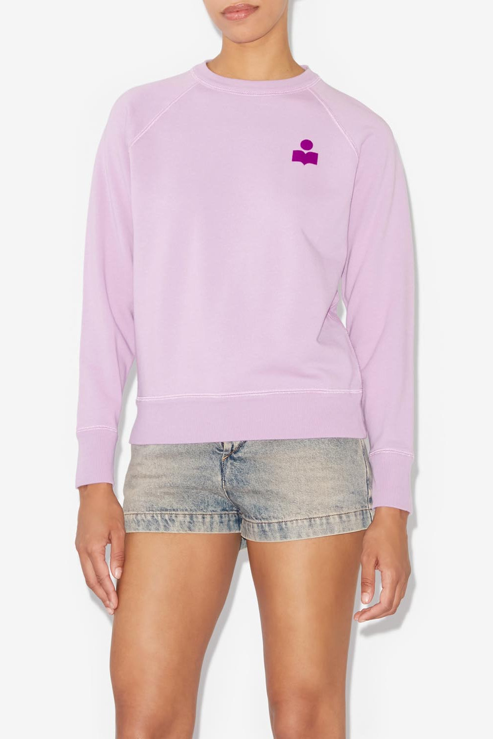 Sweatshirt à logo en coton milla - Lilas-violet - Woman - 4