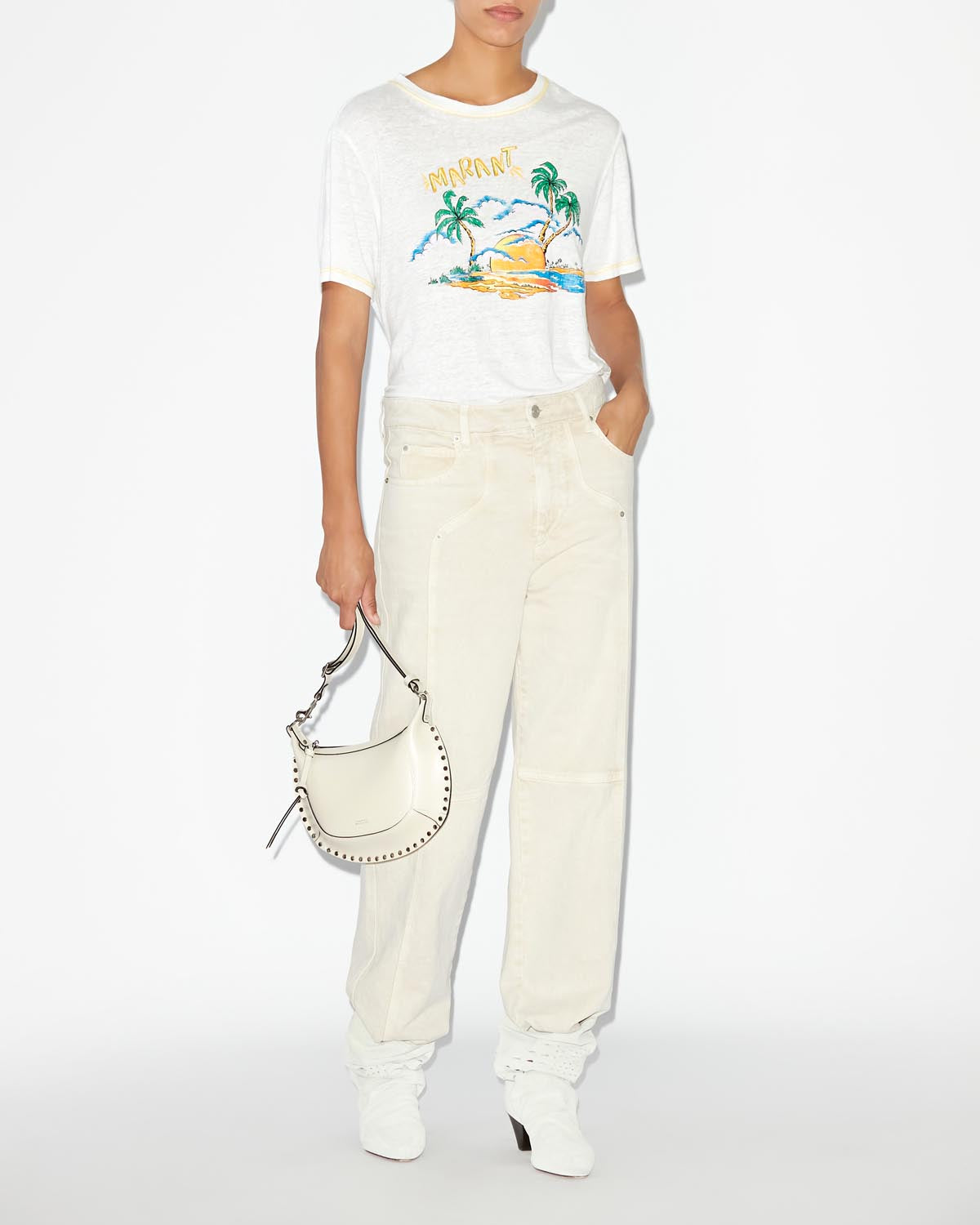 Zewel logo t-shirt Woman Blanco 4