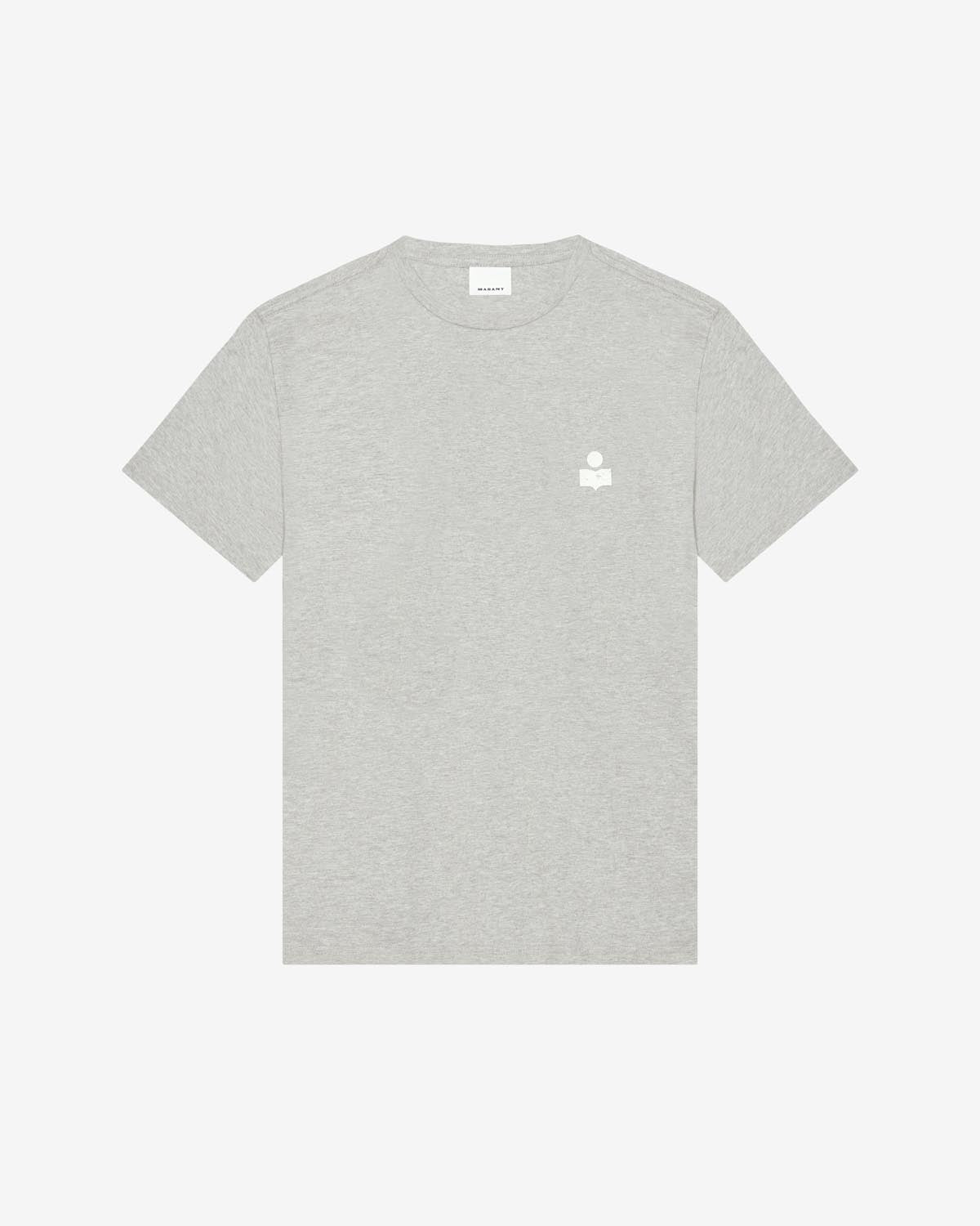 T-shirt zafferh mit logo Man Ecru and gray 1