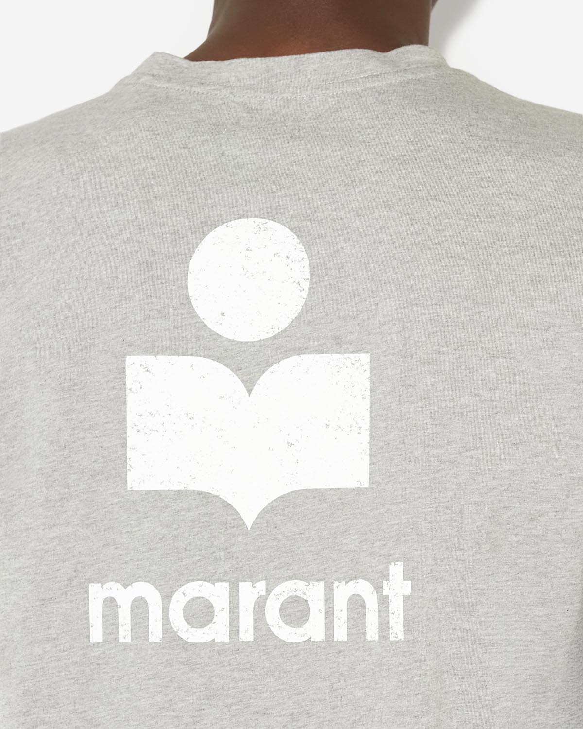 T-shirt zafferh mit logo Man Ecru and gray 2