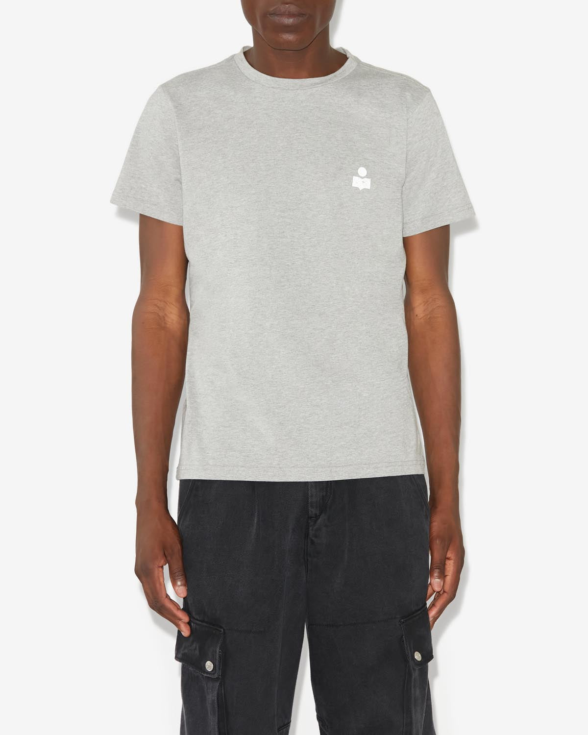 T-shirt zafferh mit logo Man Ecru and gray 5