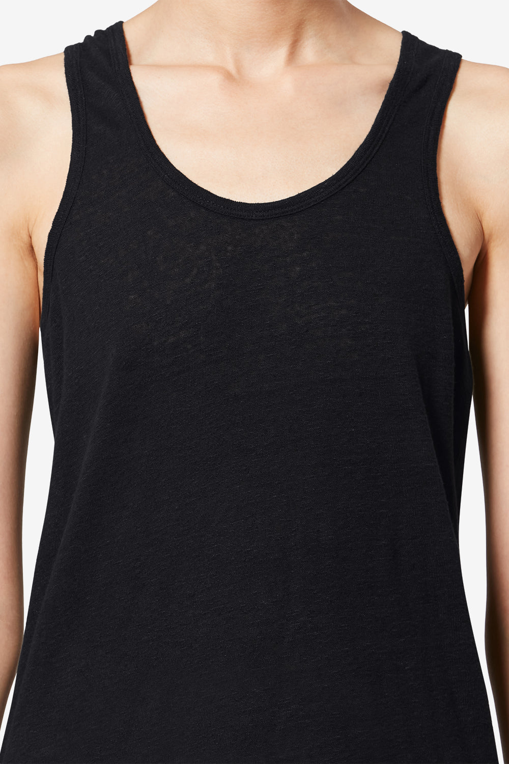 Thea striped linen t-shirt - Black - Woman - 3