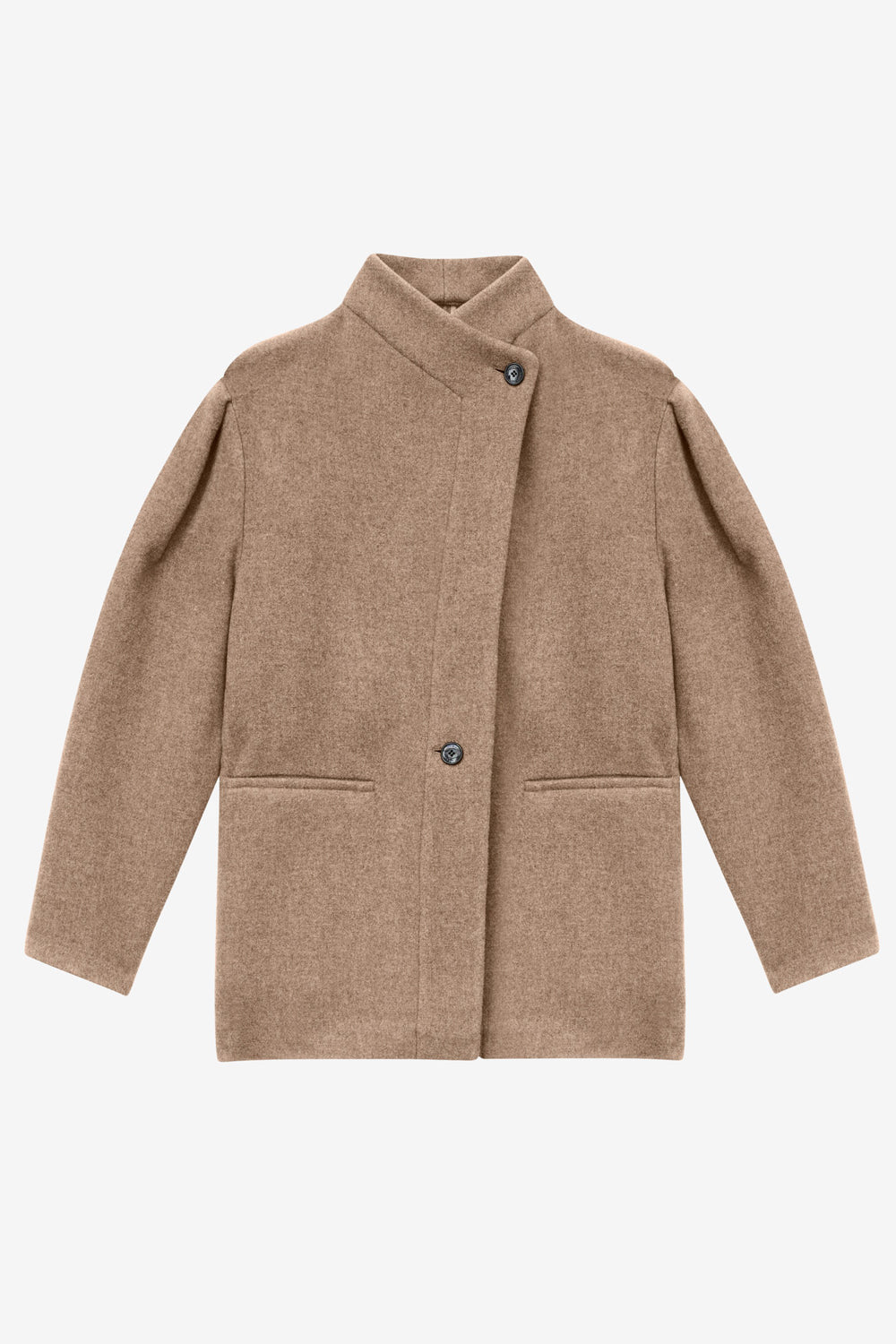 Jabadi wool blend jacket - Taupe - Woman - 1