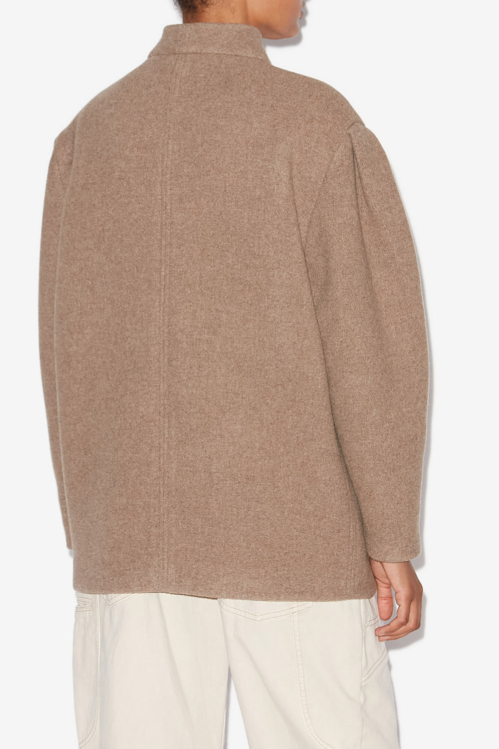 Jabadi wool blend jacket - Taupe - Woman - 5