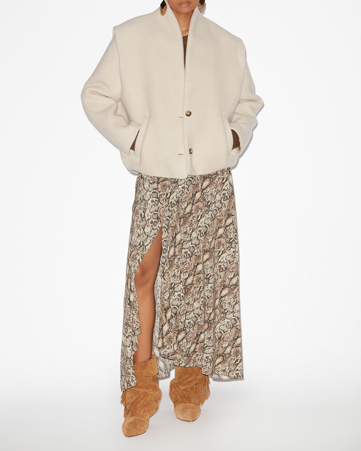 Drogo jacket Woman Ecru 4