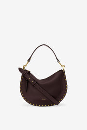 Bolso bandolera oskan soft zip de piel - Burdeos - Woman