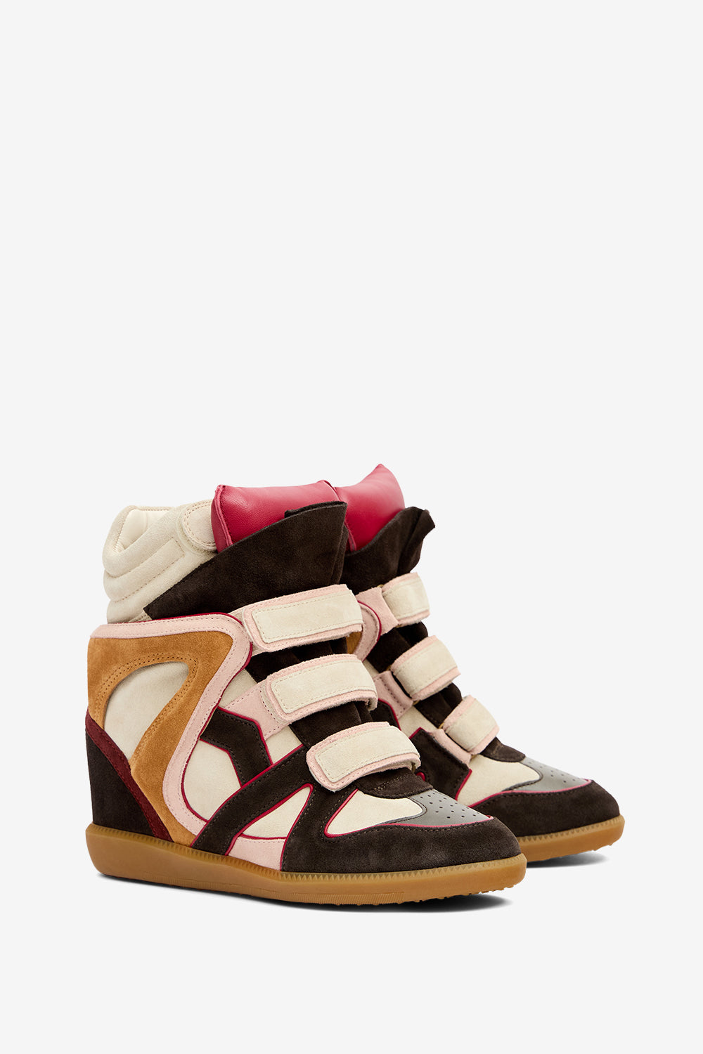 Bekett leather wedge sneakers - Multicolor - Woman - 3