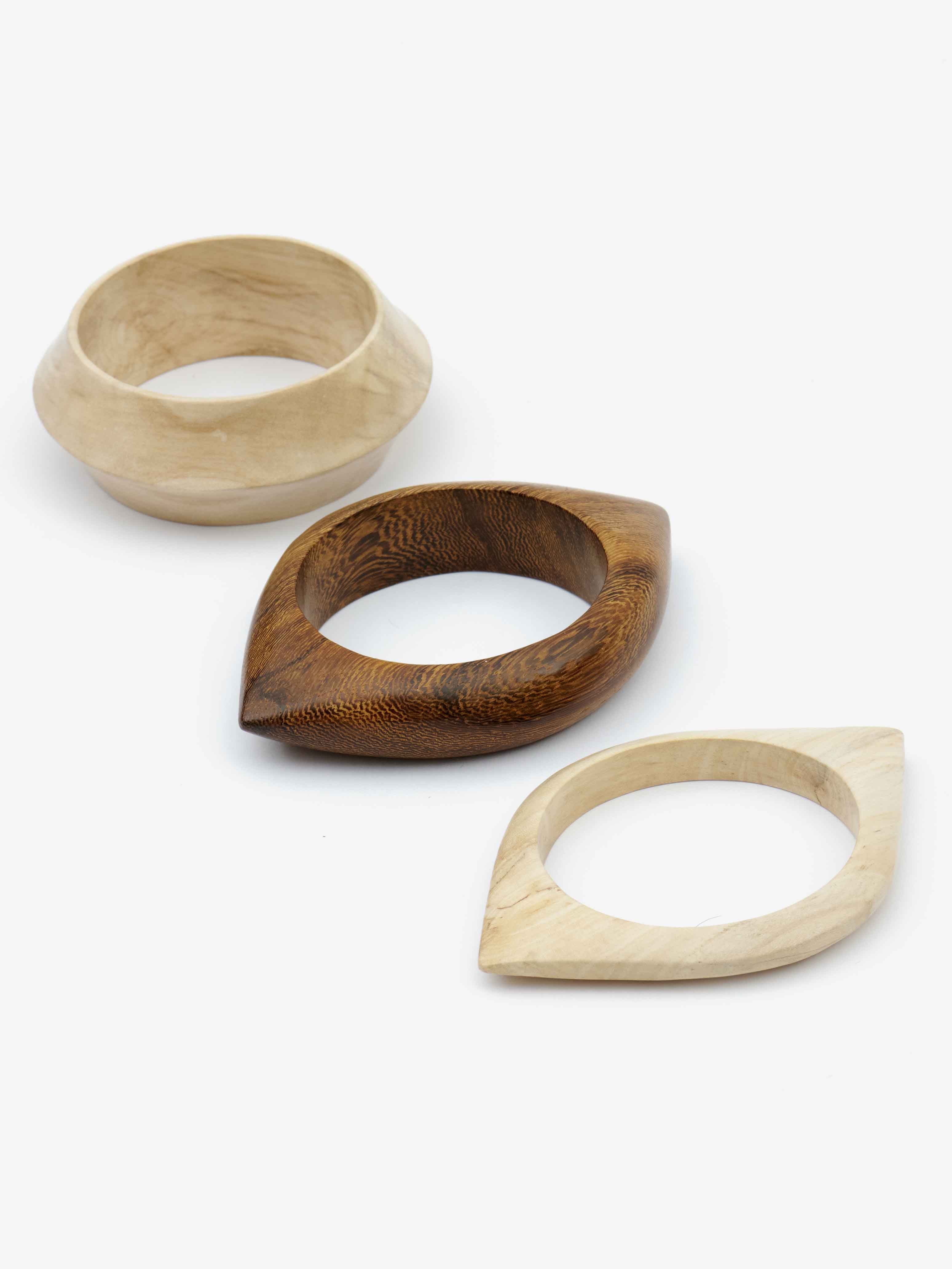 Pulseras wood eye Woman Twill 3