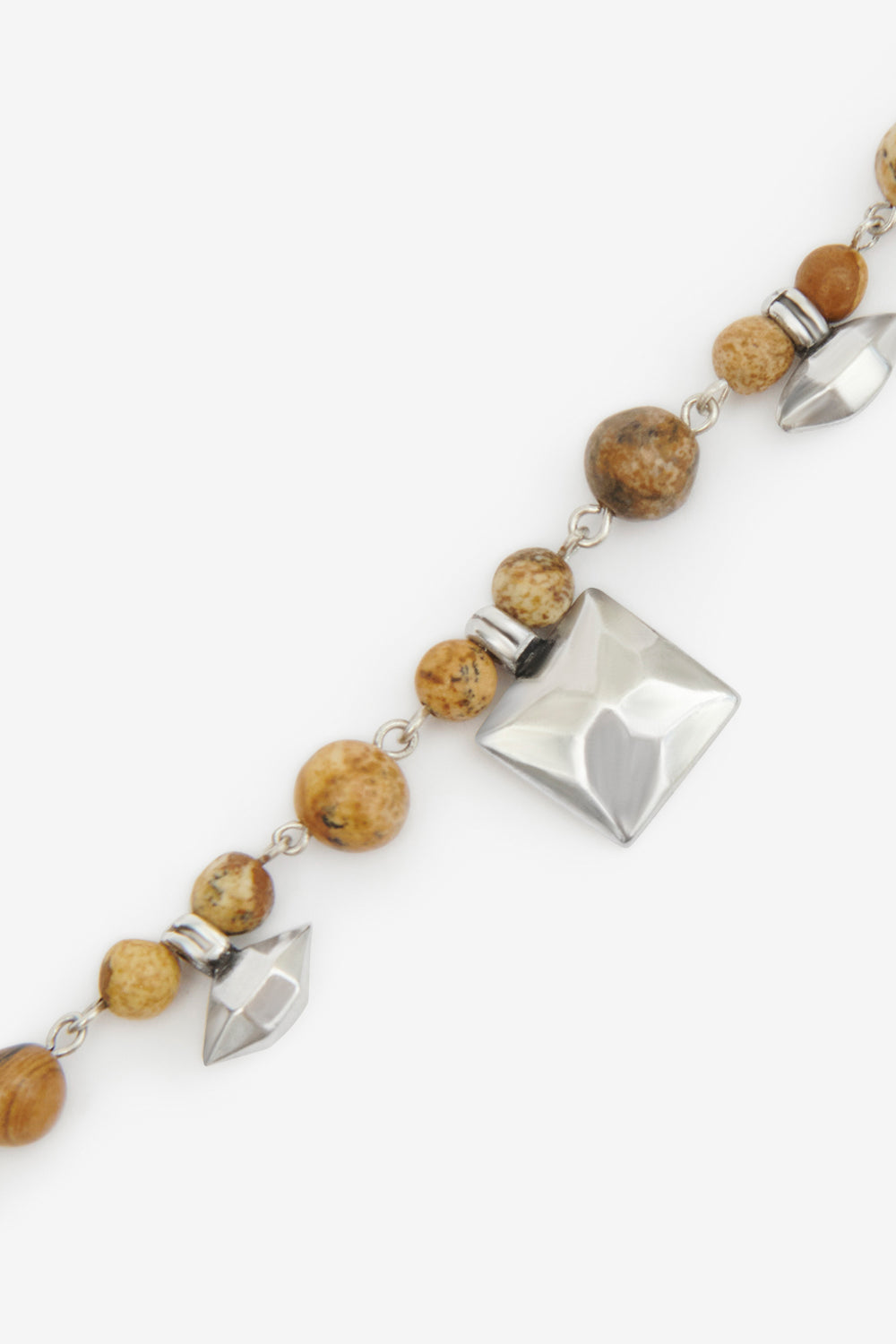 Jack 天然石 ブレスレット - Natural and silver - Man - 3